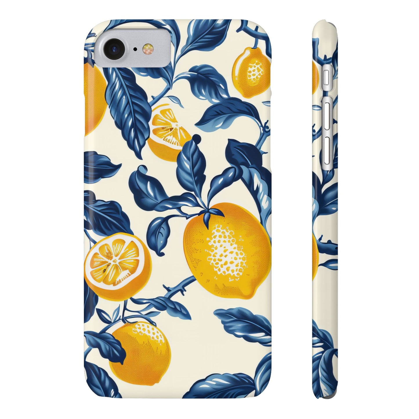 Lemon Floral Slim Phone Cases - Stylish Citrus Designs for Summer, Perfect Gift for Friends, Beach Vibes, Trendy Phone Accessories, [...]