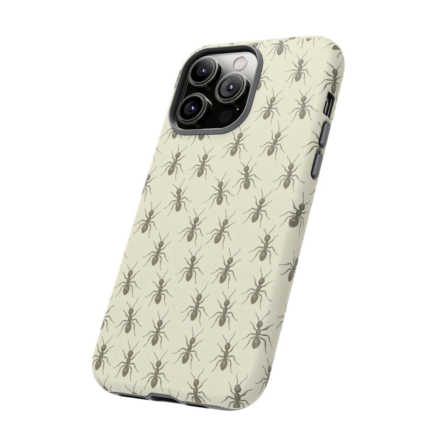 Marching Ant Pattern Tough Phone Case - Realistic Insect Art, Minimalist Nature Aesthetic, Compatible with iPhone, Galaxy, and Google Phones