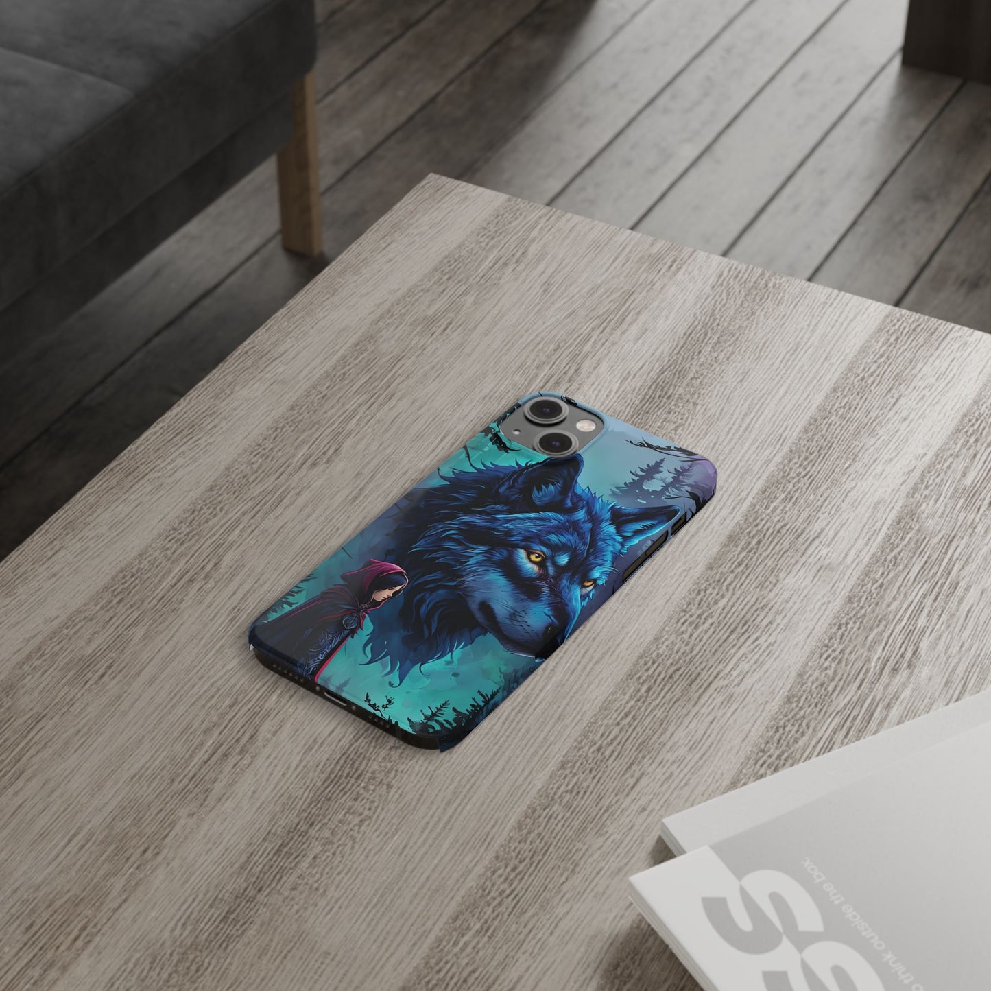 Enchanted Wolf Phone Case - Slim, Stylish Protection for Animal Lovers, Perfect for Gifts & Nature Enthusiasts, Unique Art Design