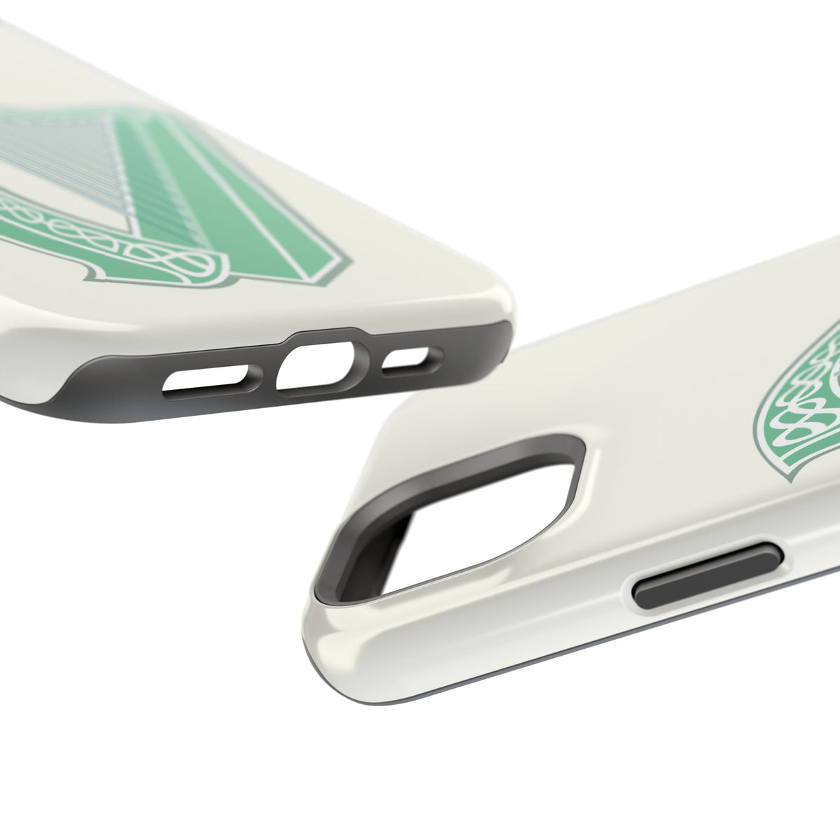 Irish Harp Magnetic Phone Case, Celtic Heritage Ireland Symbol Art Compatible with iPhone 17, 16, 15, 14, 13