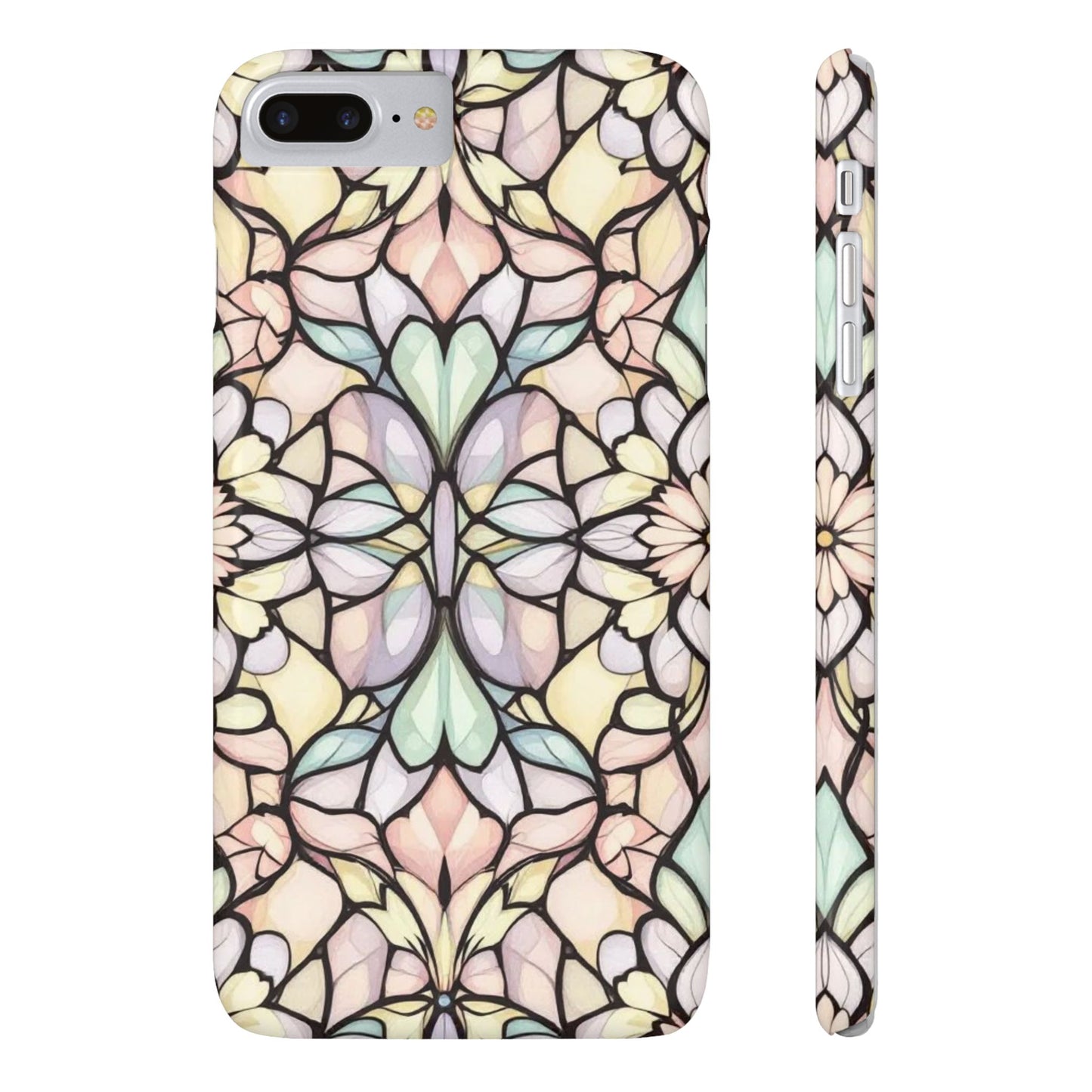 Floral Pattern Slim Phone Case - Perfect Gift for Nature Lovers, Stylish Accessory, Mobile Protection, Unique Design, Spring Vibes