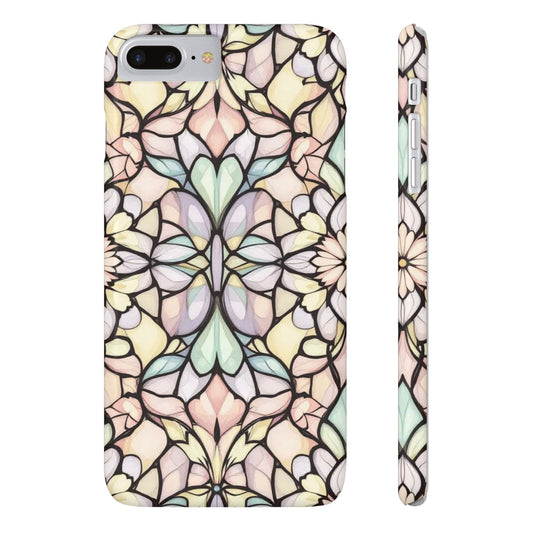 Floral Pattern Slim Phone Case - Perfect Gift for Nature Lovers, Stylish Accessory, Mobile Protection, Unique Design, Spring Vibes