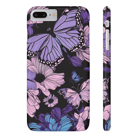 Butterfly Floral Phone Case | Slim Phone Cases for Nature Lovers, Floral Gifts, Trendy Accessories, Spring Vibes, Unique Phone Cover