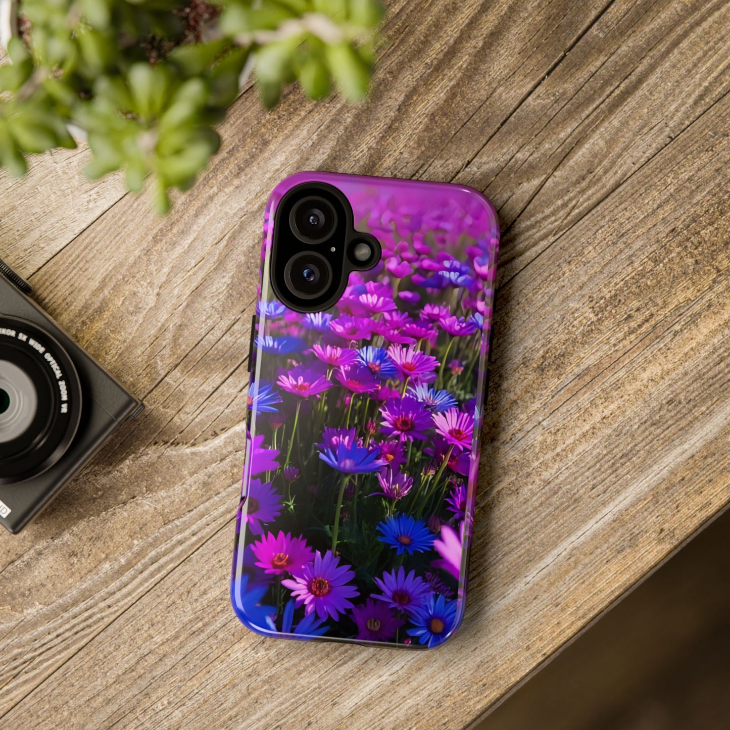 Wildflower Meadow Phone Case, Colorful Floral Garden Aesthetic, Vibrant Tough Phone Case, Compatible with iPhone, Galaxy, Google