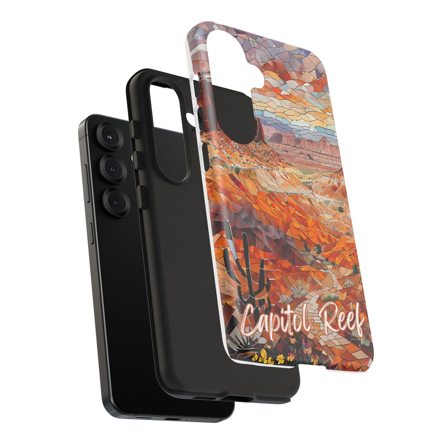 Capitol Reef National Park Utah Phone Case, Mosaic Phone Case, Mountain Nature Art, National Park Gift, Scenic Canyons Phone Cover