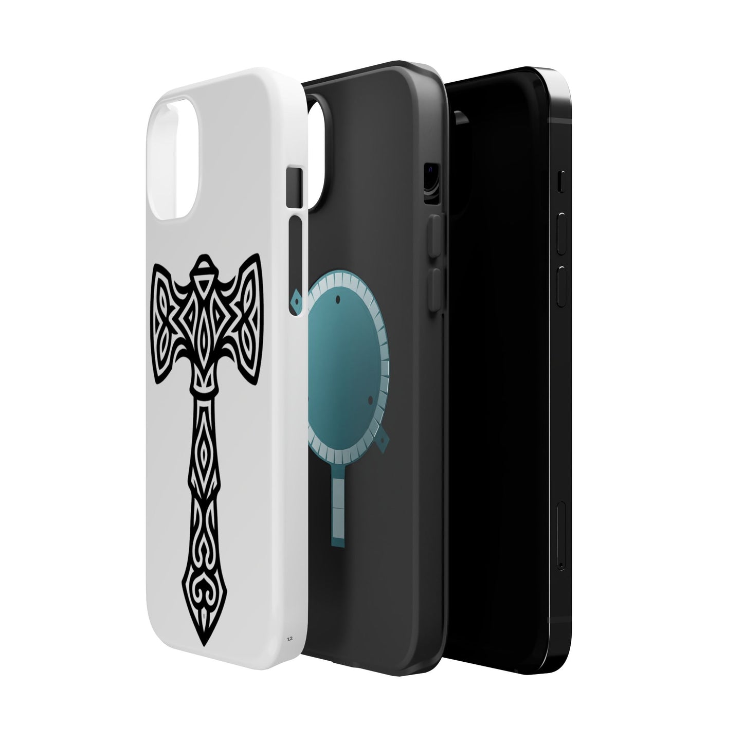 Celtic Cross Magnetic Phone Case, St. Patrick Design Phone Cover, Irish Heritage Pattern Compatible with iPhone 17, 16, 15, 14, 13