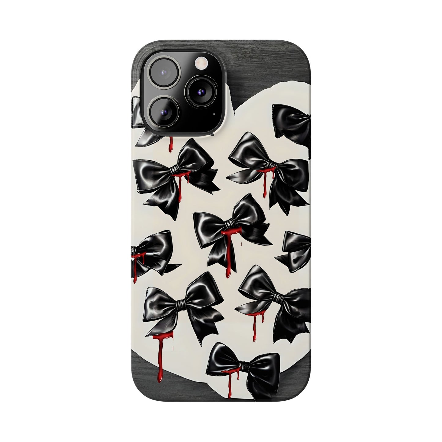 Spooky Halloween Slim Phone Case, Goth Coquette Aesthetic, Cute Horror Style, Perfect for Birthdays and Special Occasions