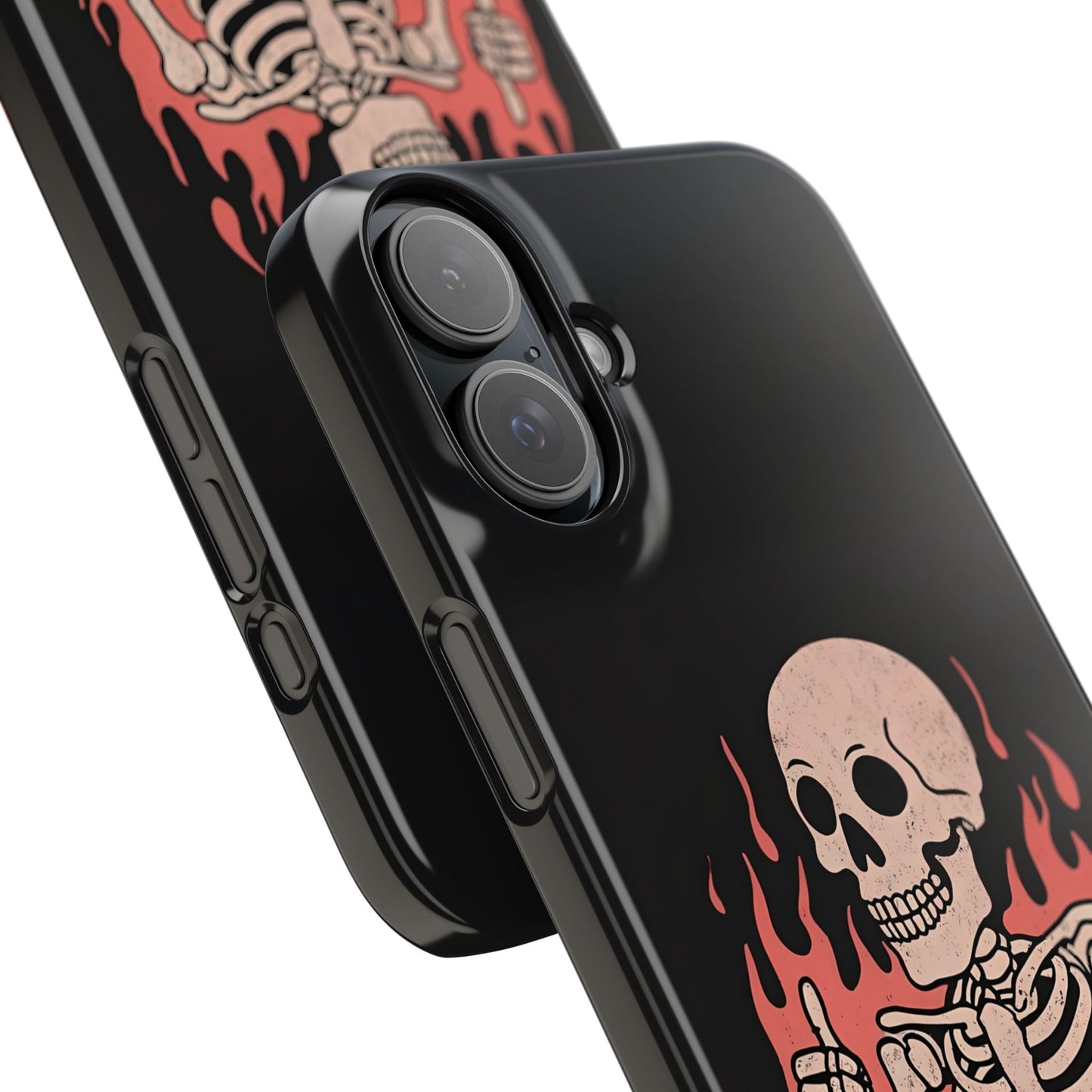 Skeleton It's Fine Phone Case, Slim Phone Cover, Halloween Gift, Gothic Style, Quirky Phone Accessories, Unique Slim Cases