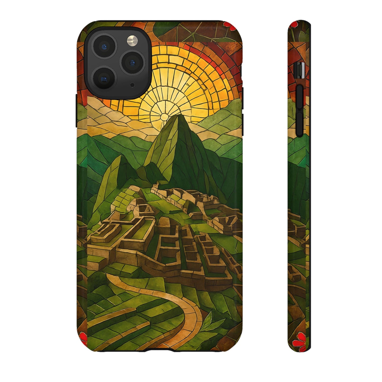 Inca Ruins Tough Phone Case - Machu Picchu Landmark Design, Historic Peru Travel Aesthetic Compatible with iPhone, Galaxy, and Google Phones