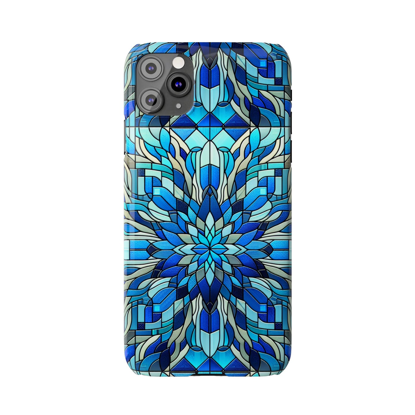 Stained Glass Slim Phone Cases, Floral Phone Covers, Unique Gifts, Artistic Phone Skins, Smartphone Accessories, Stylish Cases