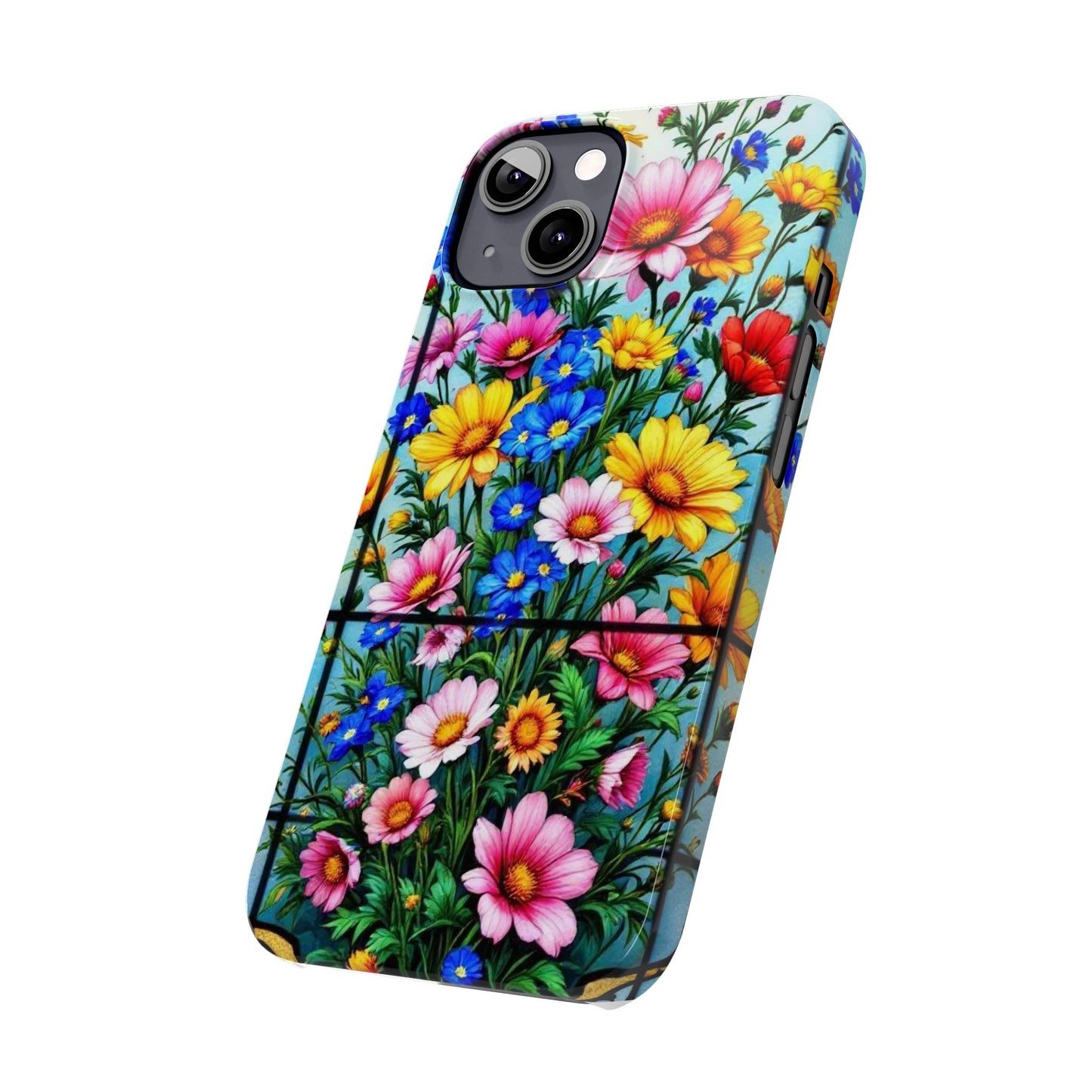 Vibrant Floral Slim Phone Cases | Cute Phone Cover Gifts for Nature Lovers, Spring Decor, Birthday or Holiday Gifts, Flower Design