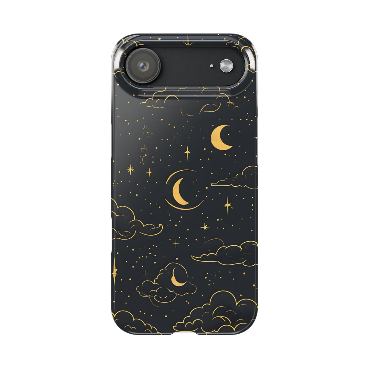 Celestial Slim Phone Case, Starry Night Design, Compatible with iPhone 17, 16, 15, 14, 13, 12, 11