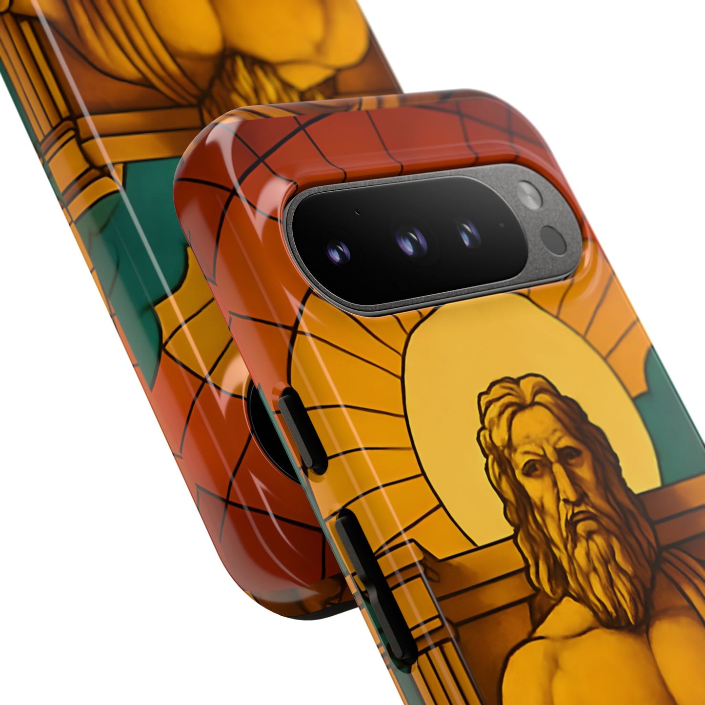 Olympia Zeus Statue Tough Phone Case - Classic Greek Art Design, Historic World Wonder Aesthetic, Compatible with iPhone, Galaxy, and Google