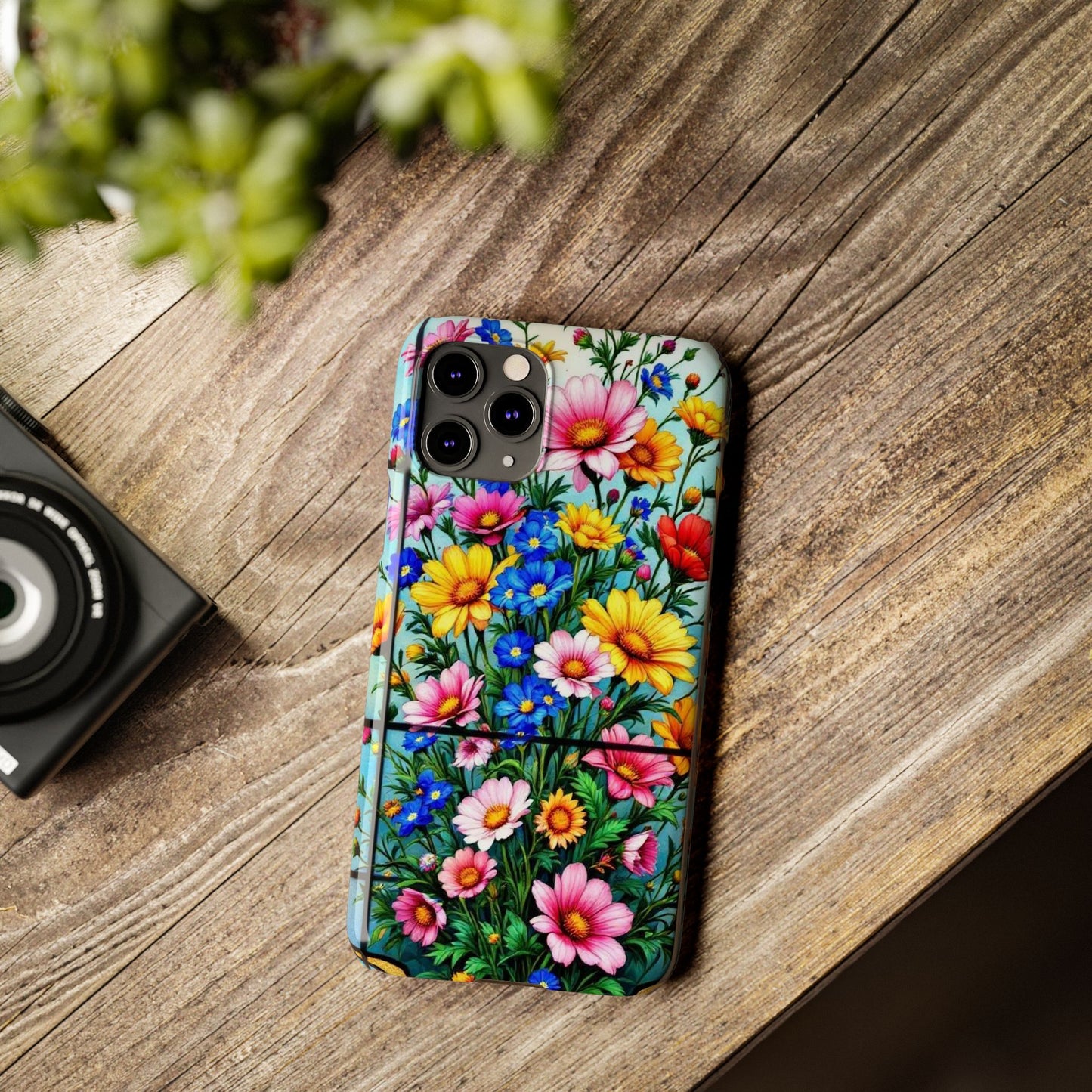 Vibrant Floral Slim Phone Cases | Cute Phone Cover Gifts for Nature Lovers, Spring Decor, Birthday or Holiday Gifts, Flower Design