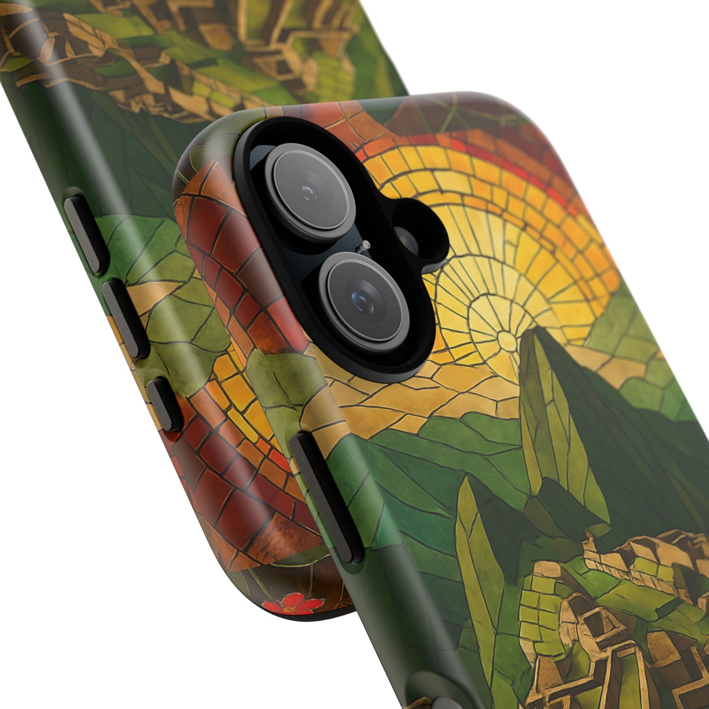 Inca Ruins Tough Phone Case - Machu Picchu Landmark Design, Historic Peru Travel Aesthetic Compatible with iPhone, Galaxy, and Google Phones