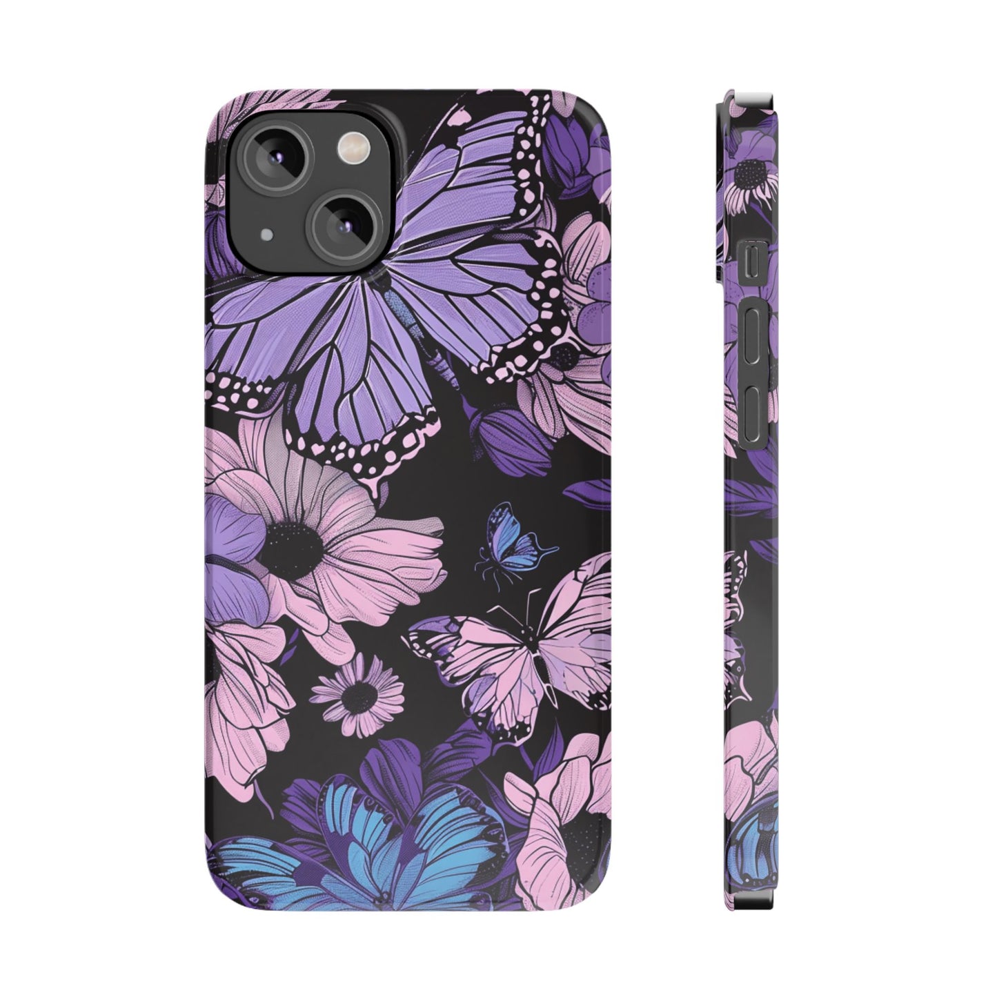 Butterfly Floral Phone Case | Slim Phone Cases for Nature Lovers, Floral Gifts, Trendy Accessories, Spring Vibes, Unique Phone Cover