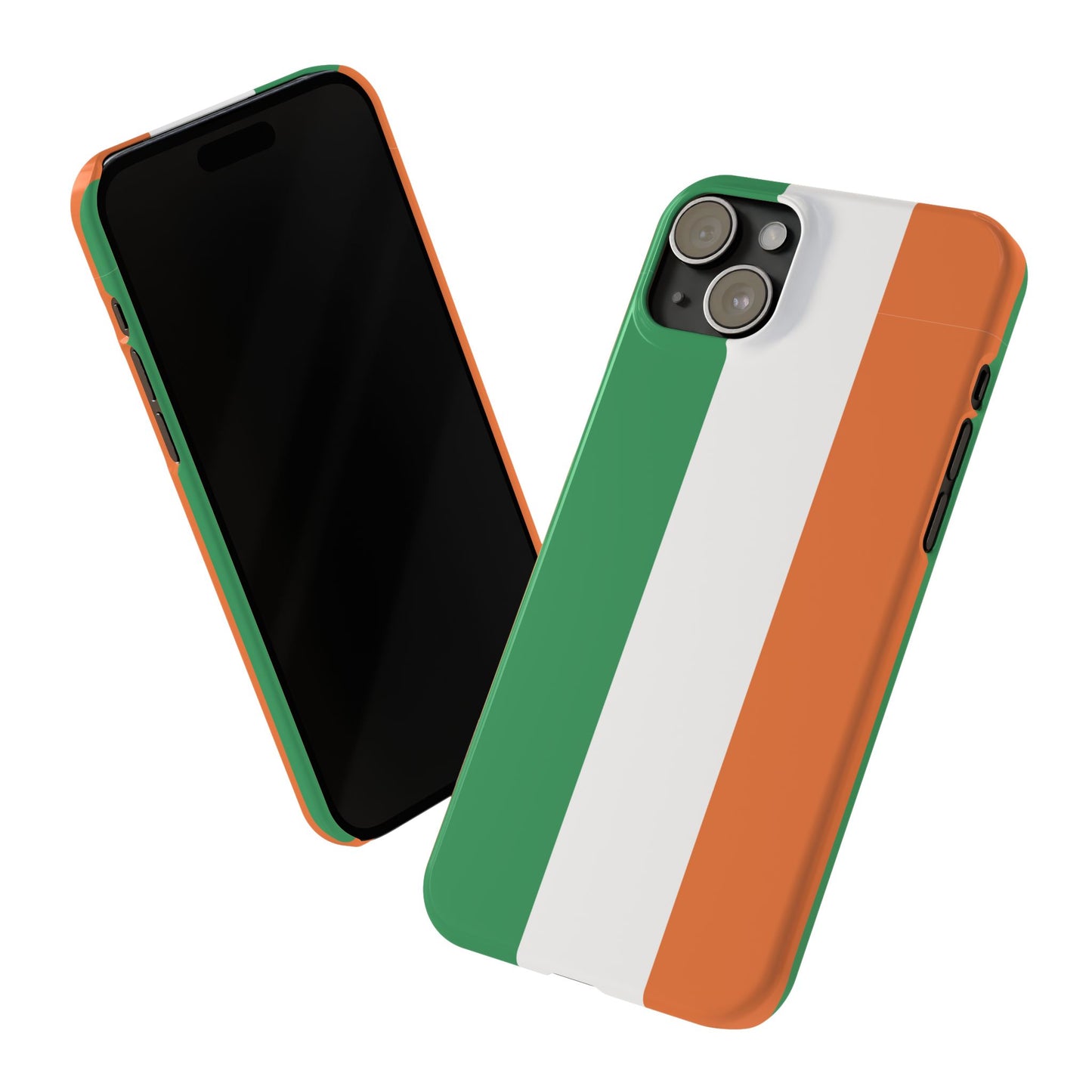 Ireland Flag Slim Phone Case, St. Patrick Design Phone Cover, Compatible with iPhone 17, 16, 15, 14, 13, 12, 11