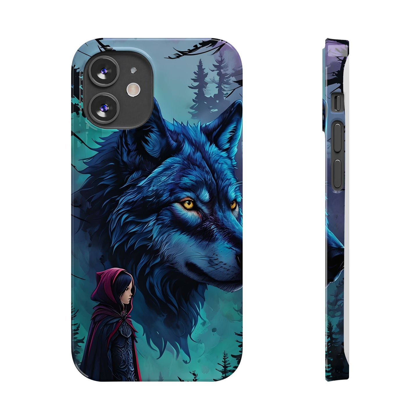 Enchanted Wolf Phone Case - Slim, Stylish Protection for Animal Lovers, Perfect for Gifts & Nature Enthusiasts, Unique Art Design