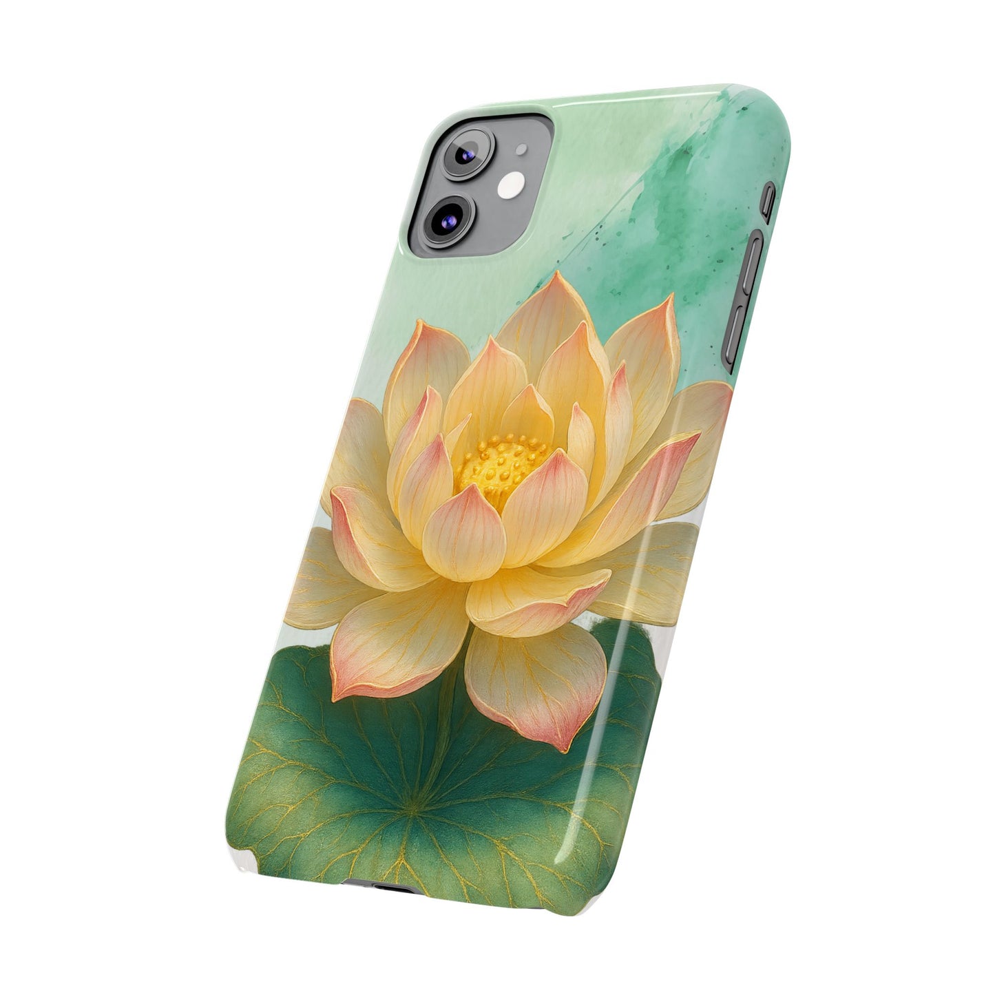 Lotus Blossom Slim Phone Cases, Floral Phone Covers, Nature-Inspired Accessories, Perfect Gift for Garden Lovers, Birthday Present