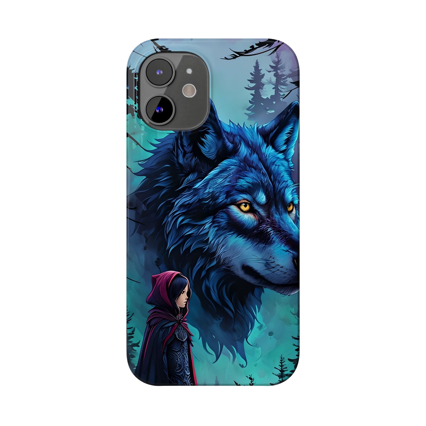 Enchanted Wolf Phone Case - Slim, Stylish Protection for Animal Lovers, Perfect for Gifts & Nature Enthusiasts, Unique Art Design