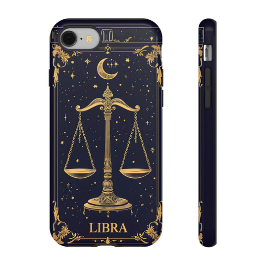 Libra Zodiac Phone Case - Astrology Gift for Her, Celestial Star Sign Cover, Birthday Gift, Compatible with iPhone, Galaxy, Google Phones