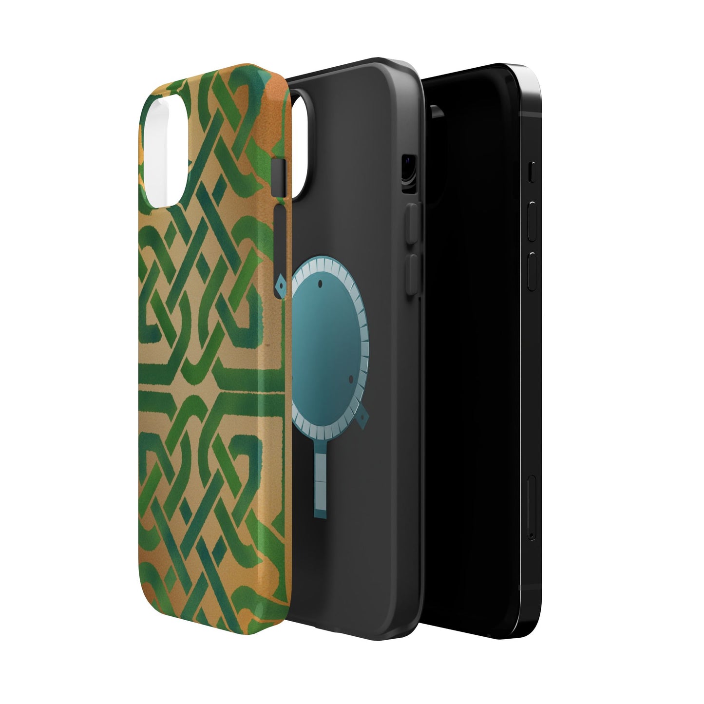 Celtic Knot Magnetic Phone Case, Irish Heritage Pattern Phone Cover, Celtic Art Design, Irish Culture Gift Compatible with iPhone