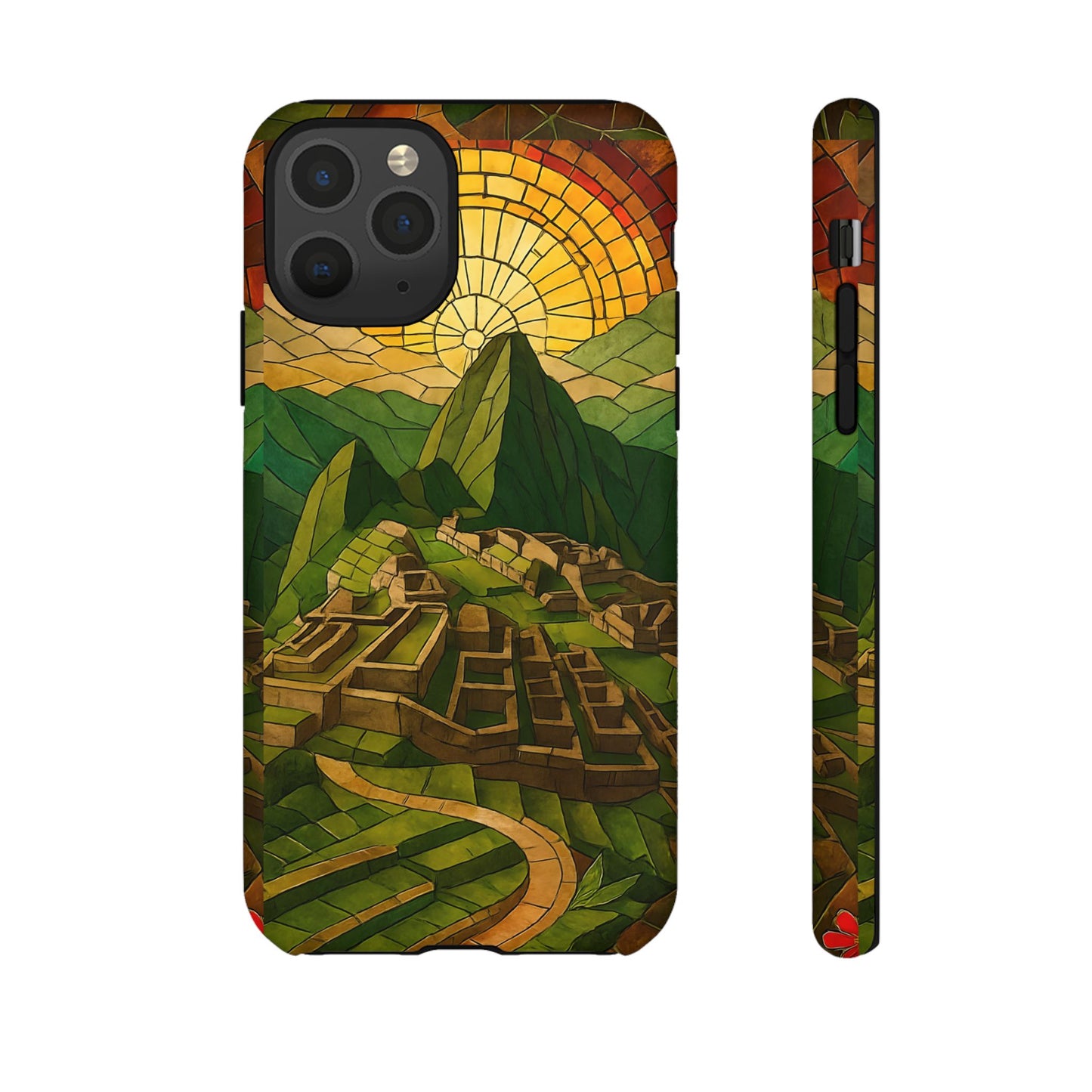 Inca Ruins Tough Phone Case - Machu Picchu Landmark Design, Historic Peru Travel Aesthetic Compatible with iPhone, Galaxy, and Google Phones
