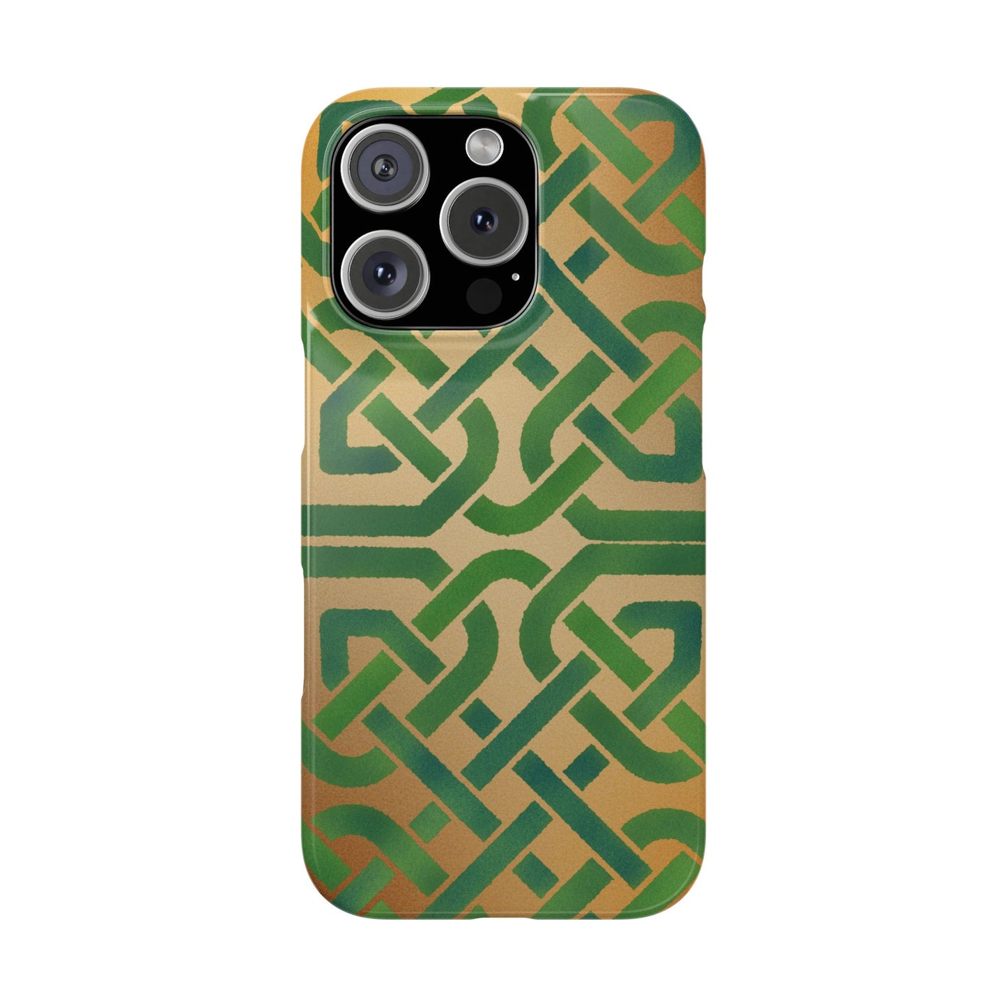 Celtic Knot Slim Phone Case, Irish Heritage Pattern Phone Cover, Celtic Art Design, Irish Culture Gift Compatible with iPhone