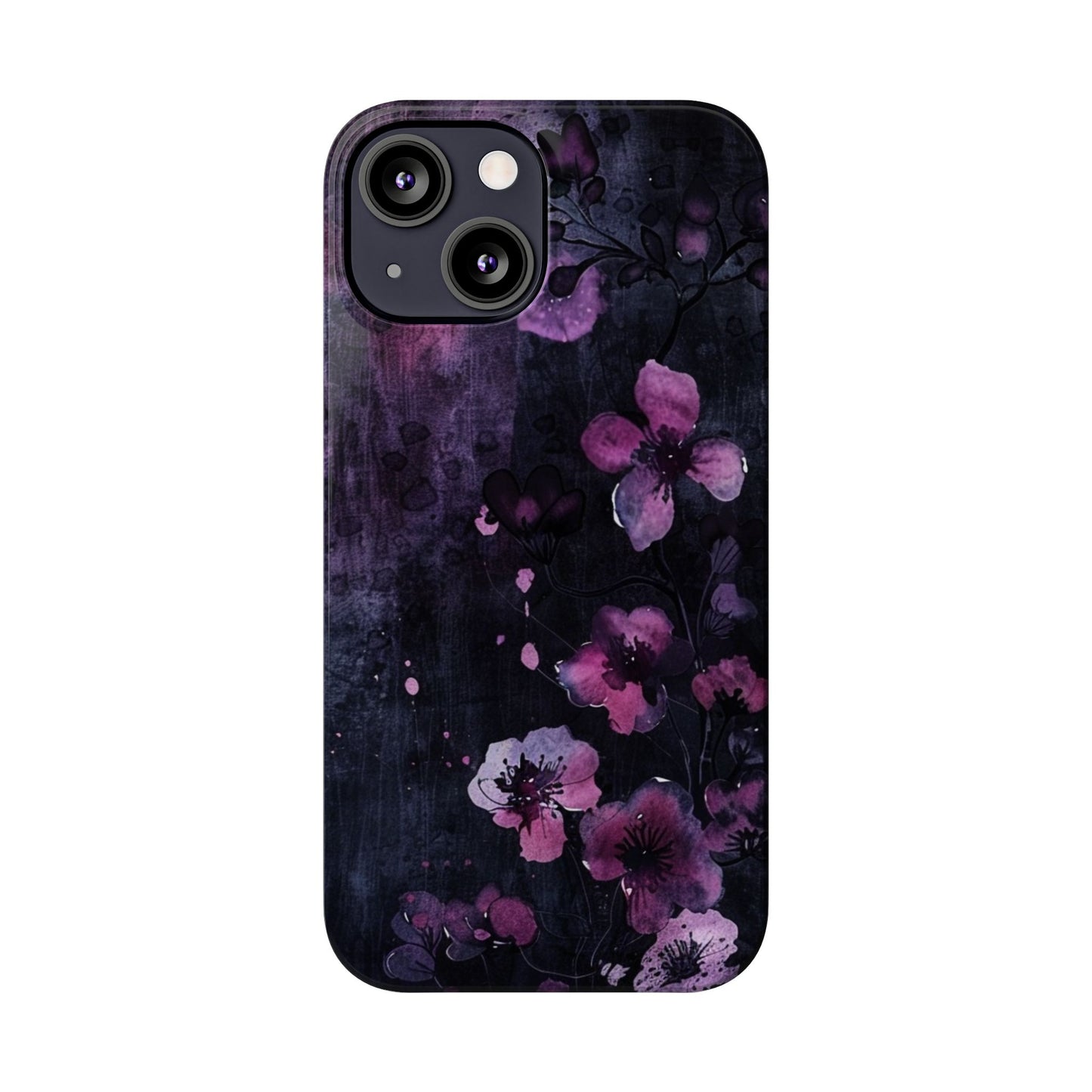 Elegant Floral Slim Phone Case - Perfect Gift for Her, Stylish iPhone Cover, Birthday Surprise, Spring Accessory, Cute Phone Protector