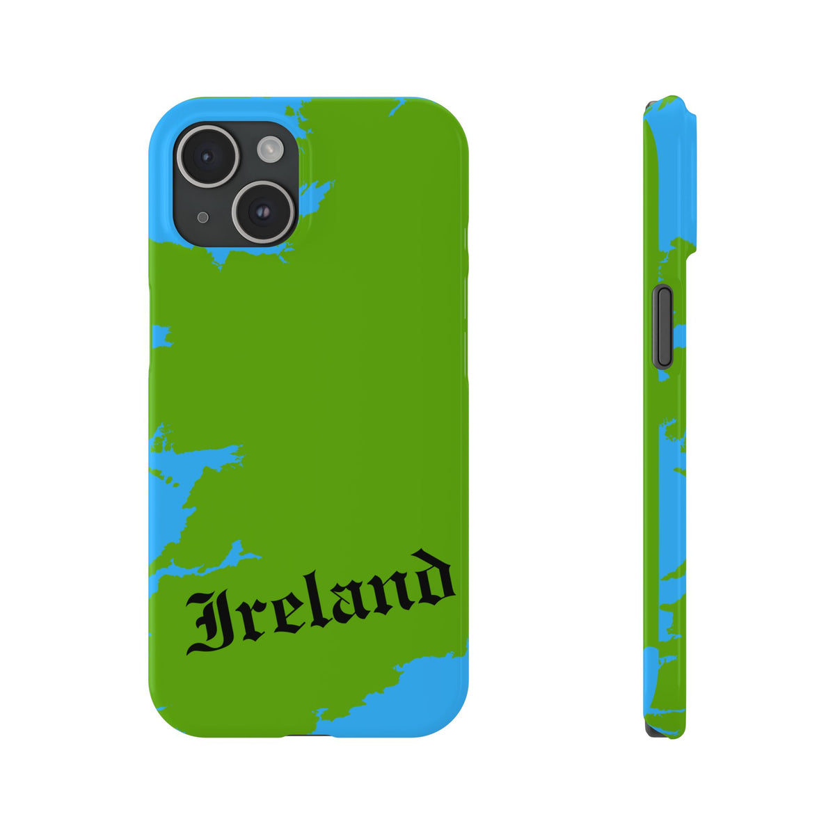 Ireland Map Slim Phone Case, Country Map Phone Cover Compatible with iPhone 17, 16, 15, 14, 13
