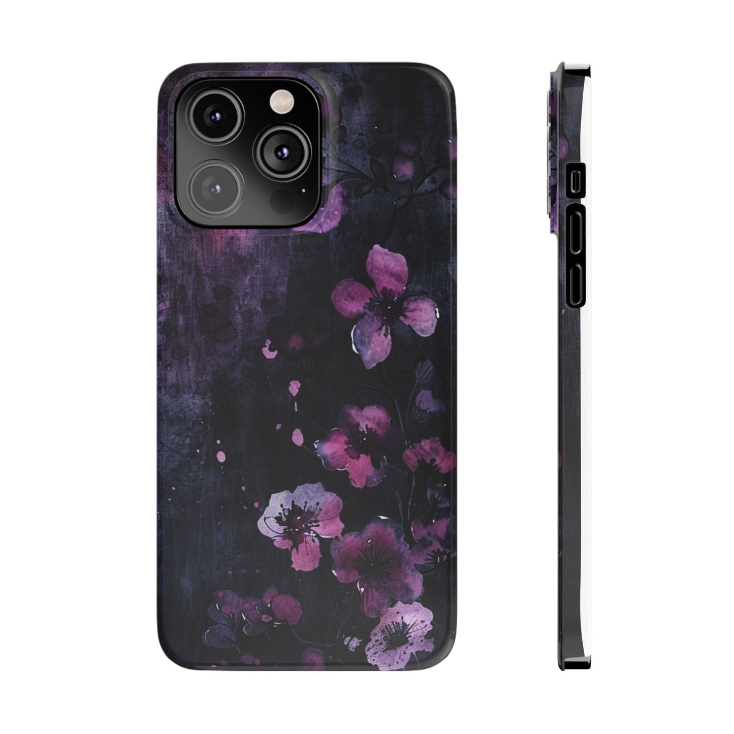 Elegant Floral Slim Phone Case - Perfect Gift for Her, Stylish iPhone Cover, Birthday Surprise, Spring Accessory, Cute Phone Protector