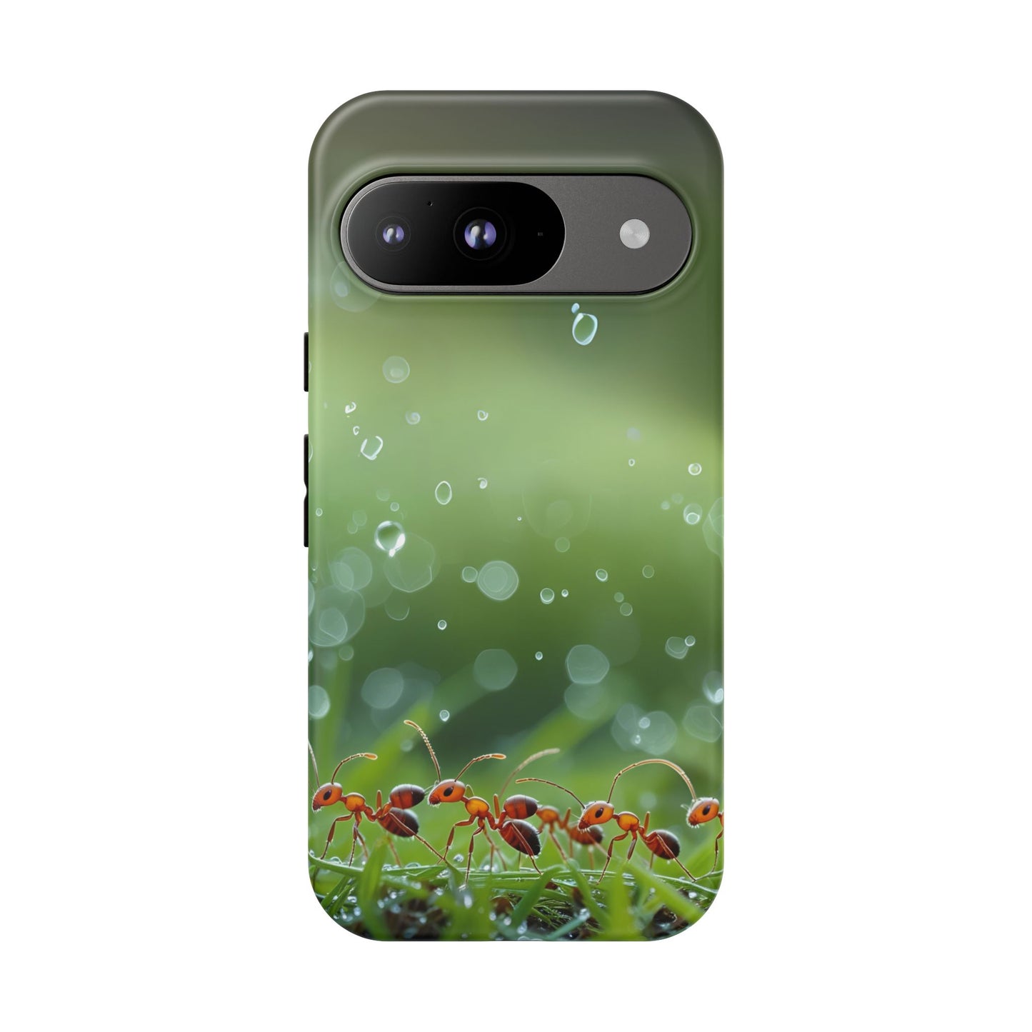 Marching Ant Pattern Tough Phone Case - Realistic Insect Art, Minimalist Nature Aesthetic, Compatible with iPhone, Galaxy, and Google Phones