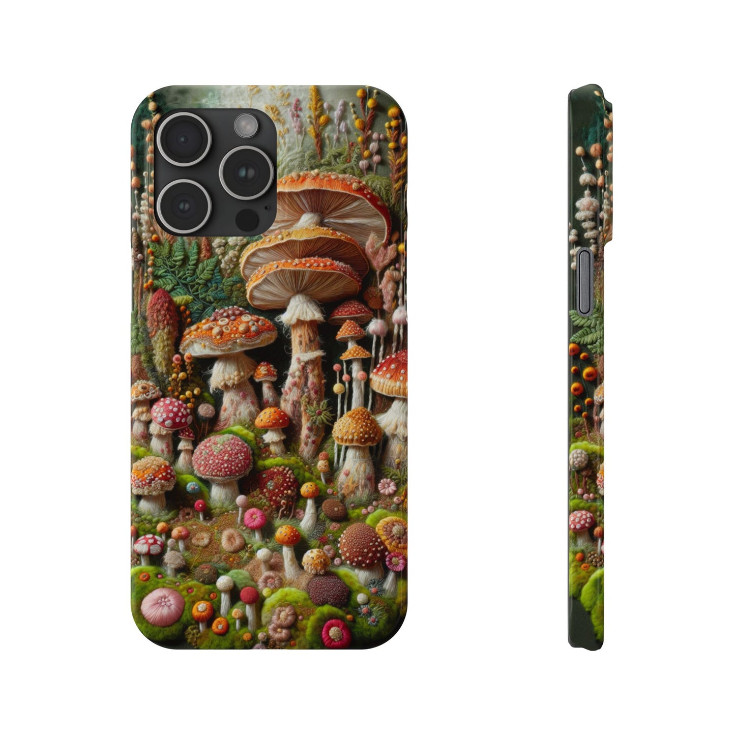 Whimsical Mushroom Slim Phone Cases - Fun, Nature-Inspired, Unique Accessories for Adorable Gift Ideas, Cute Phone Protection, [...]