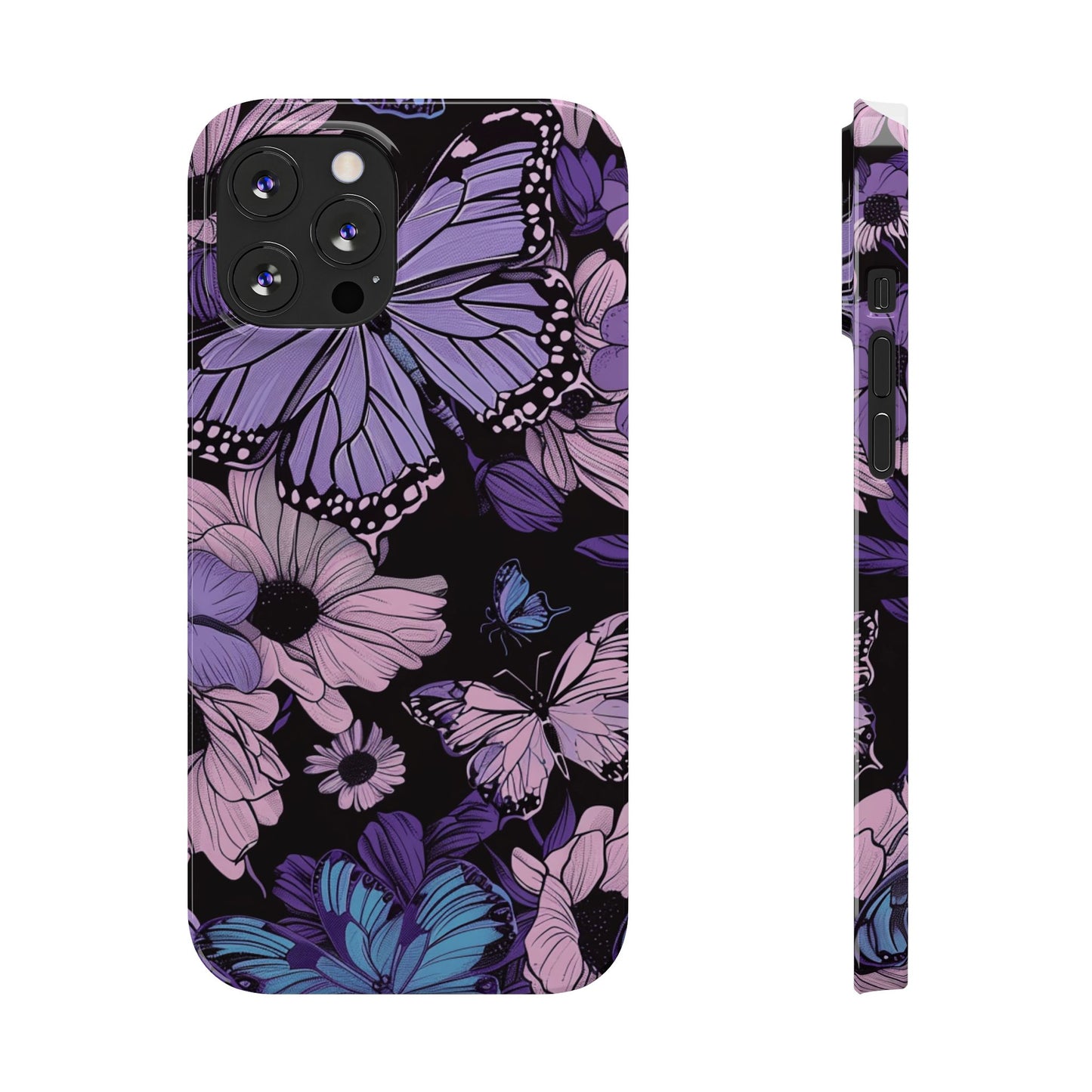 Butterfly Floral Phone Case | Slim Phone Cases for Nature Lovers, Floral Gifts, Trendy Accessories, Spring Vibes, Unique Phone Cover
