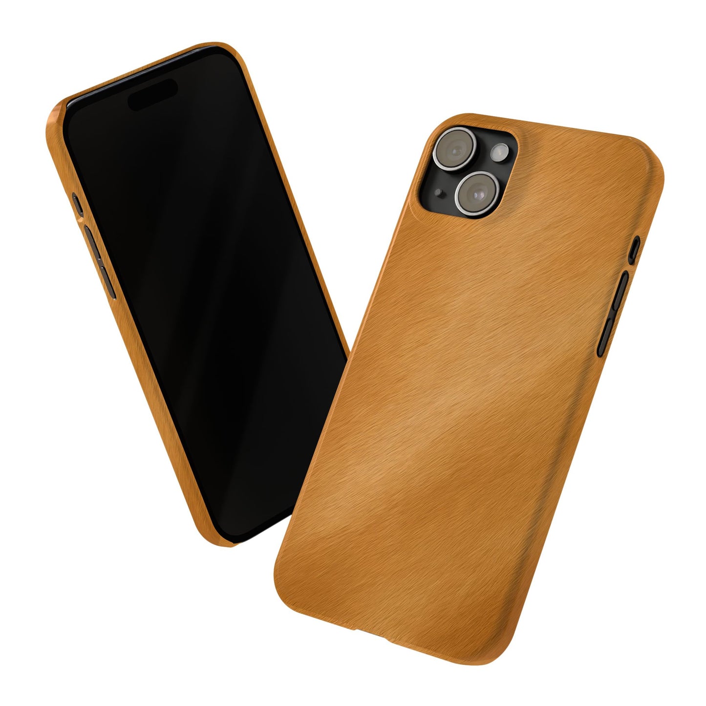 Horse Print Slim Phone Case, Animal Print, Protective Faux Skin Style Cover Compatible with iPhone 17 16 15 14 13 12 11