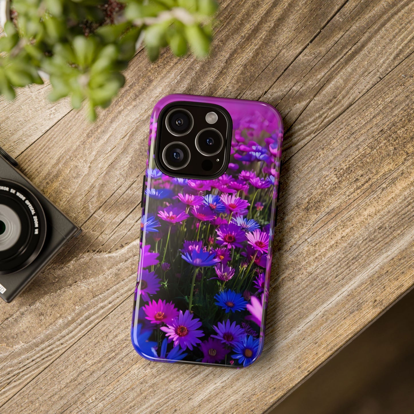 Wildflower Meadow Phone Case, Colorful Floral Garden Aesthetic, Vibrant Tough Phone Case, Compatible with iPhone, Galaxy, Google