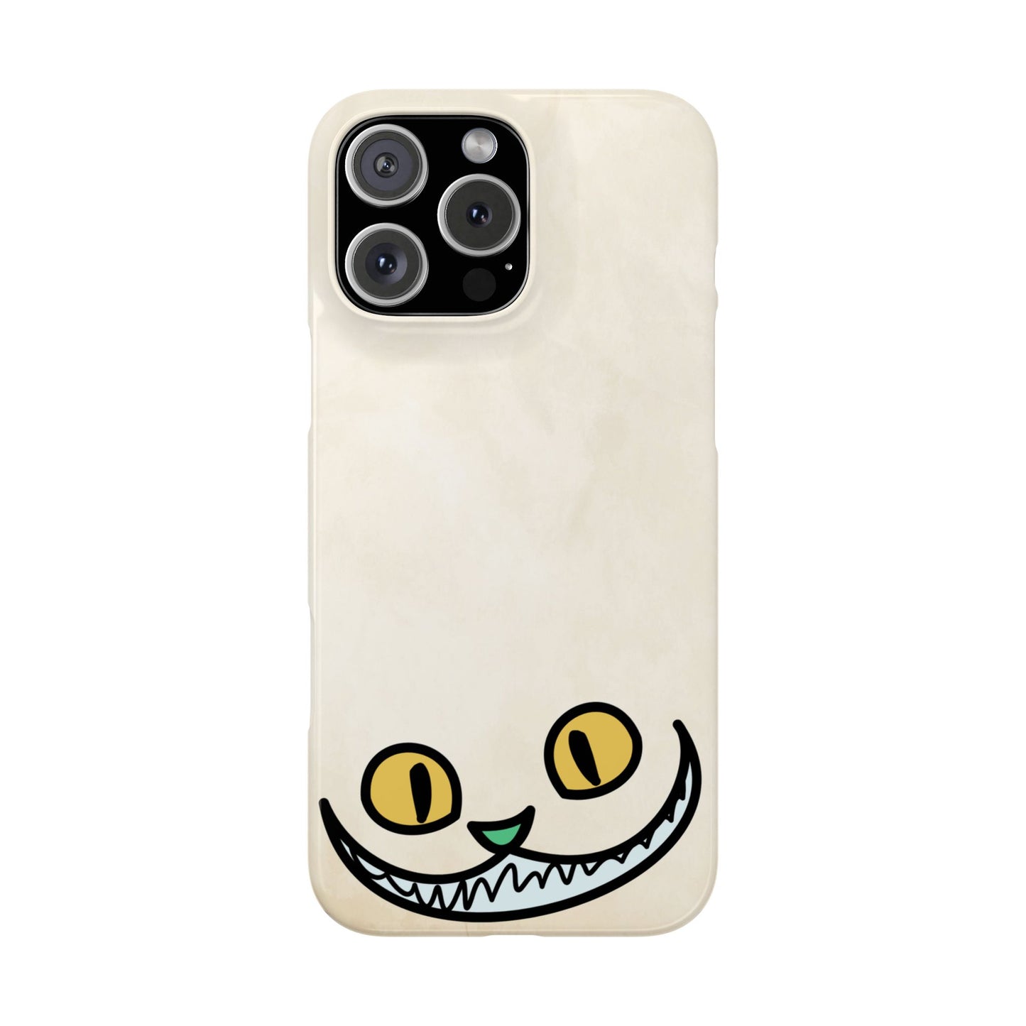 Alice in Wonderland Slim Phone Case, Cheshire Cat Phone Cover Compatible with iPhone 17, 16, 15, 14, 13