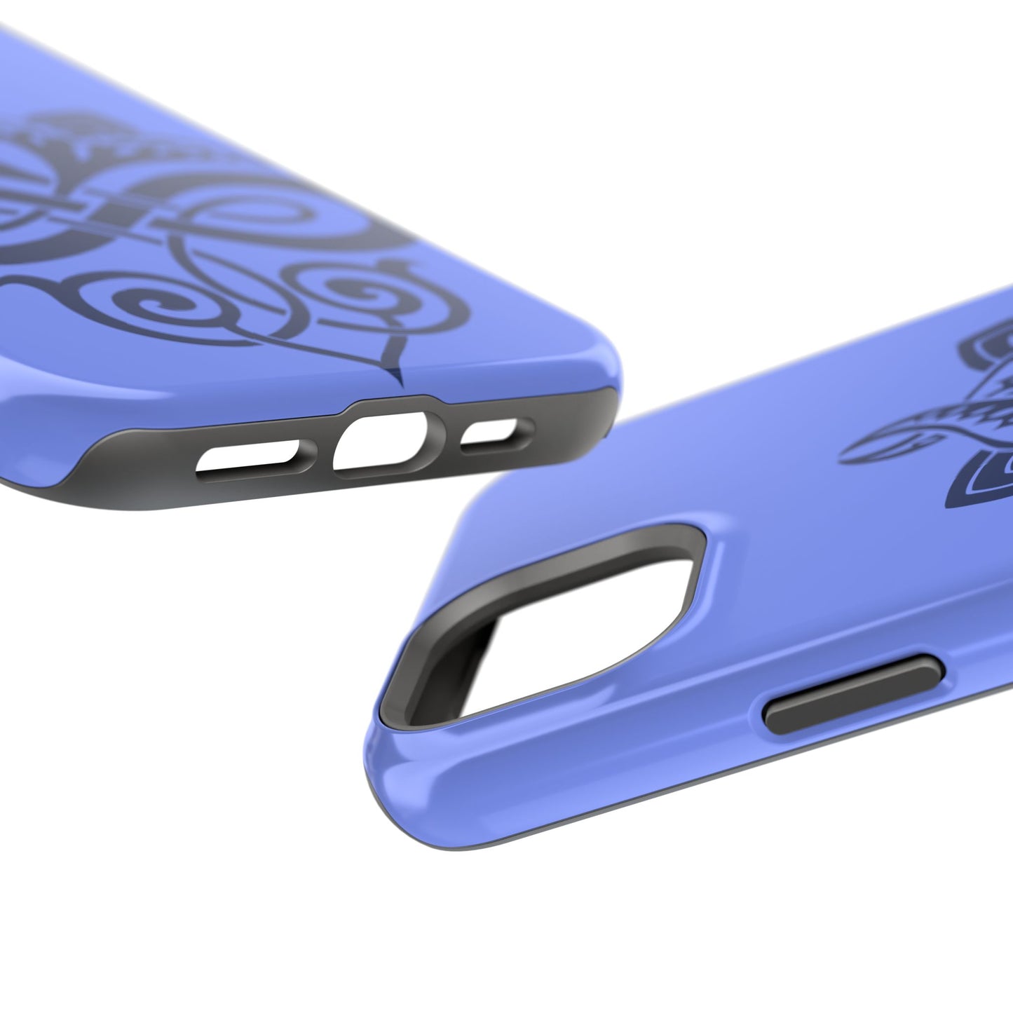 Celtic Knot Slim Phone Case, Blue Pattern Phone Cover, Irish Heritage Art Design, Compatible with iPhone 17, 16, 15, 14, 13