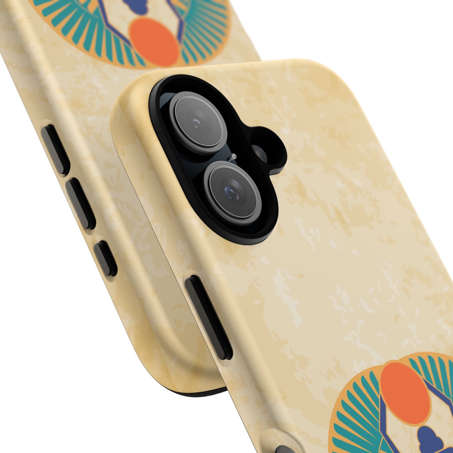 Ancient Egyptian Scarab Beetle Tough Phone Case - Symbol of Rebirth Design, Mythological Art, Compatible with iPhone, Galaxy, and Google