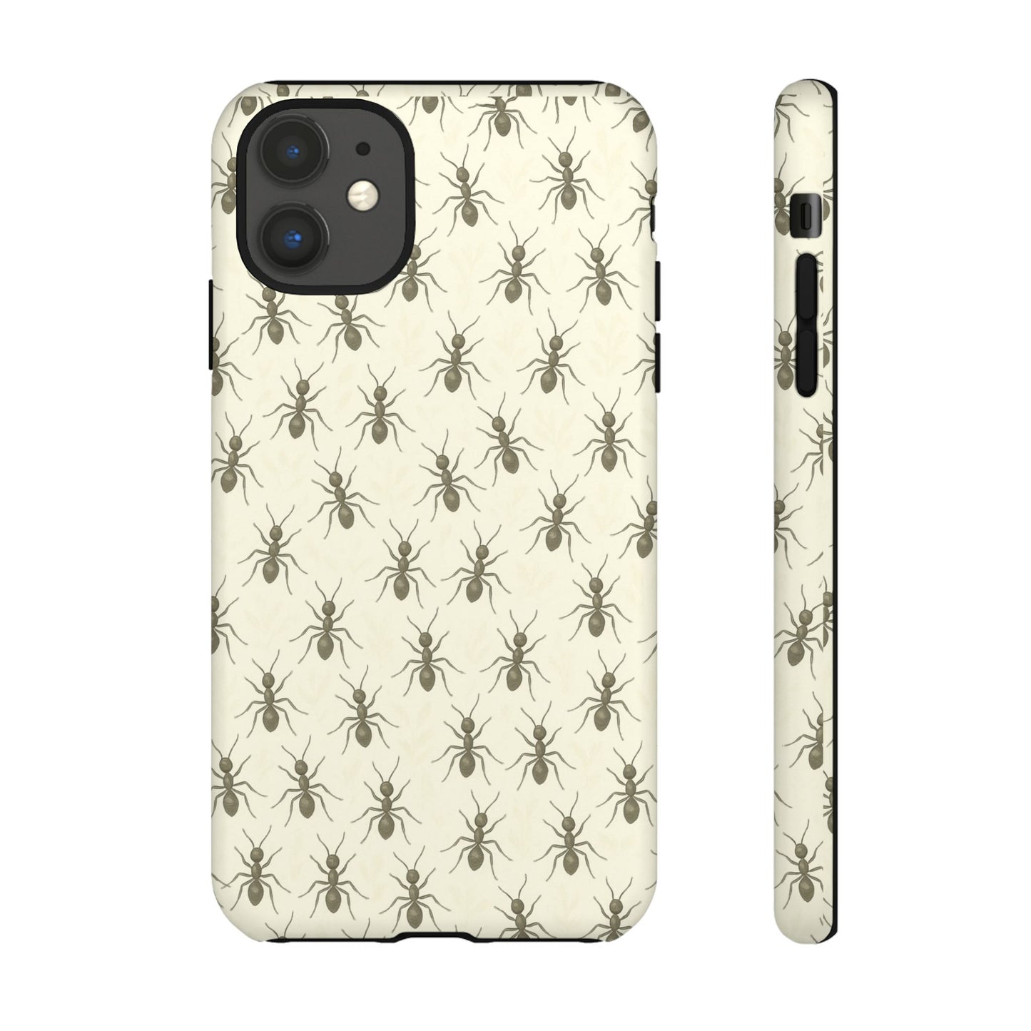 Marching Ant Pattern Tough Phone Case - Realistic Insect Art, Minimalist Nature Aesthetic, Compatible with iPhone, Galaxy, and Google Phones