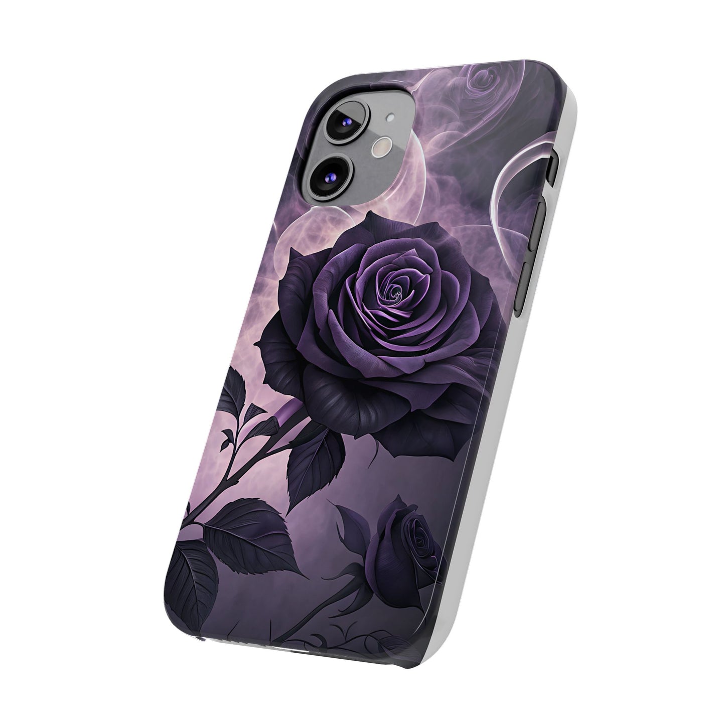 Elegant Purple Rose Phone Cases, Stylish Slim Cases for Flower Lovers, Floral Accessories, Birthday Gifts, Unique Phone Covers