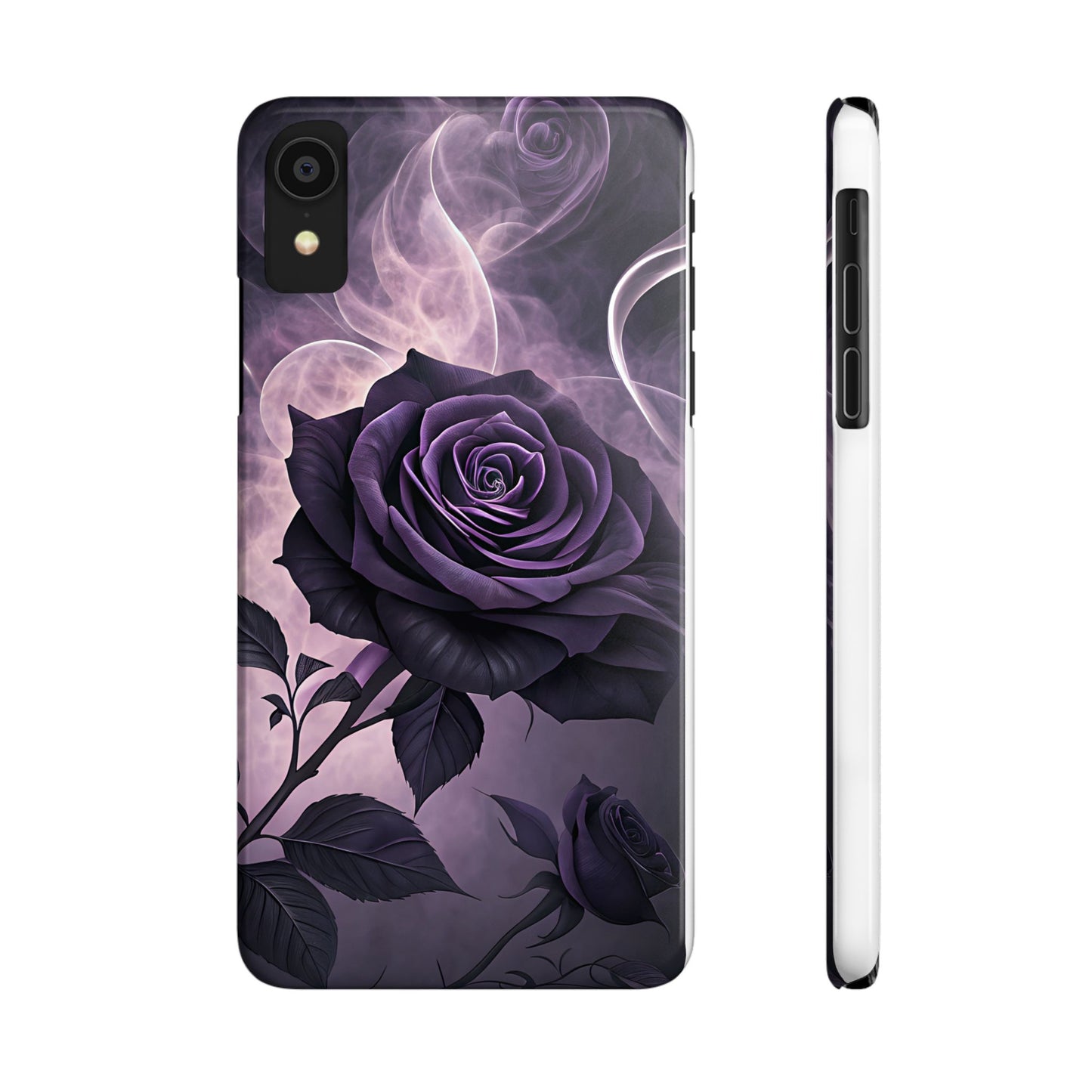 Elegant Purple Rose Phone Cases, Stylish Slim Cases for Flower Lovers, Floral Accessories, Birthday Gifts, Unique Phone Covers
