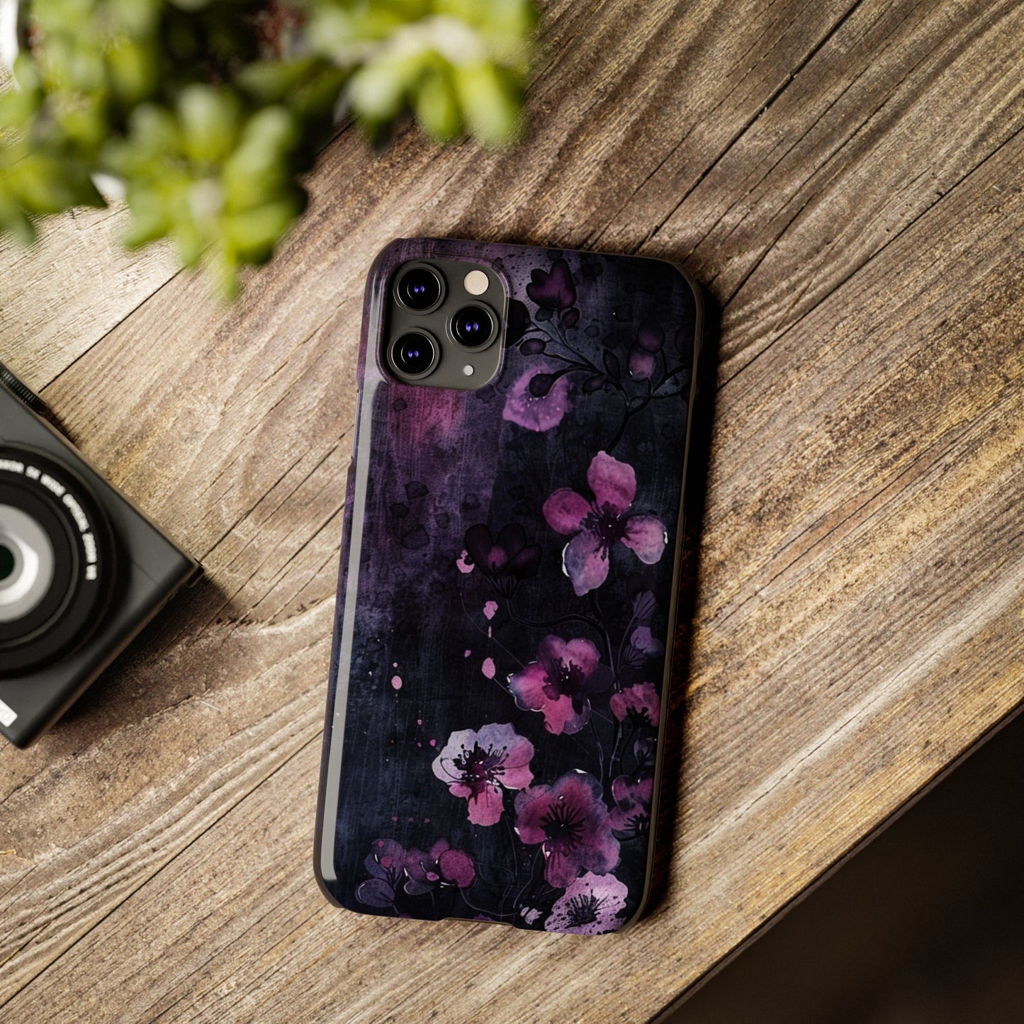 Elegant Floral Slim Phone Case - Perfect Gift for Her, Stylish iPhone Cover, Birthday Surprise, Spring Accessory, Cute Phone Protector