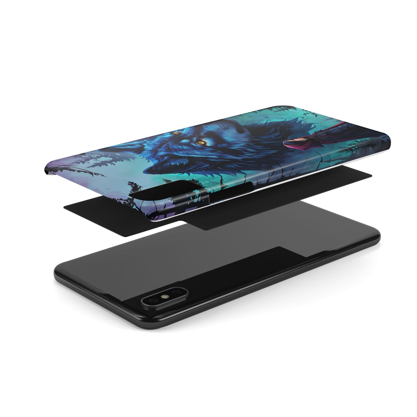 Enchanted Wolf Phone Case - Slim, Stylish Protection for Animal Lovers, Perfect for Gifts & Nature Enthusiasts, Unique Art Design