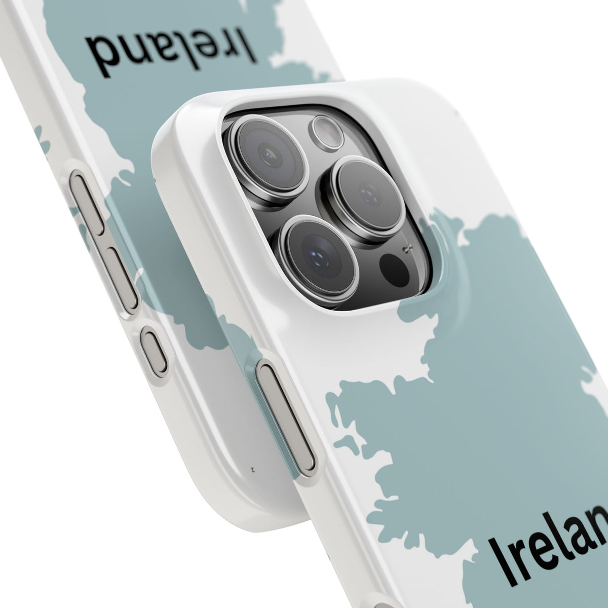 Ireland Map Slim Phone Case, Country Map Phone Cover Compatible with iPhone 17, 16, 15, 14, 13, 12, 11