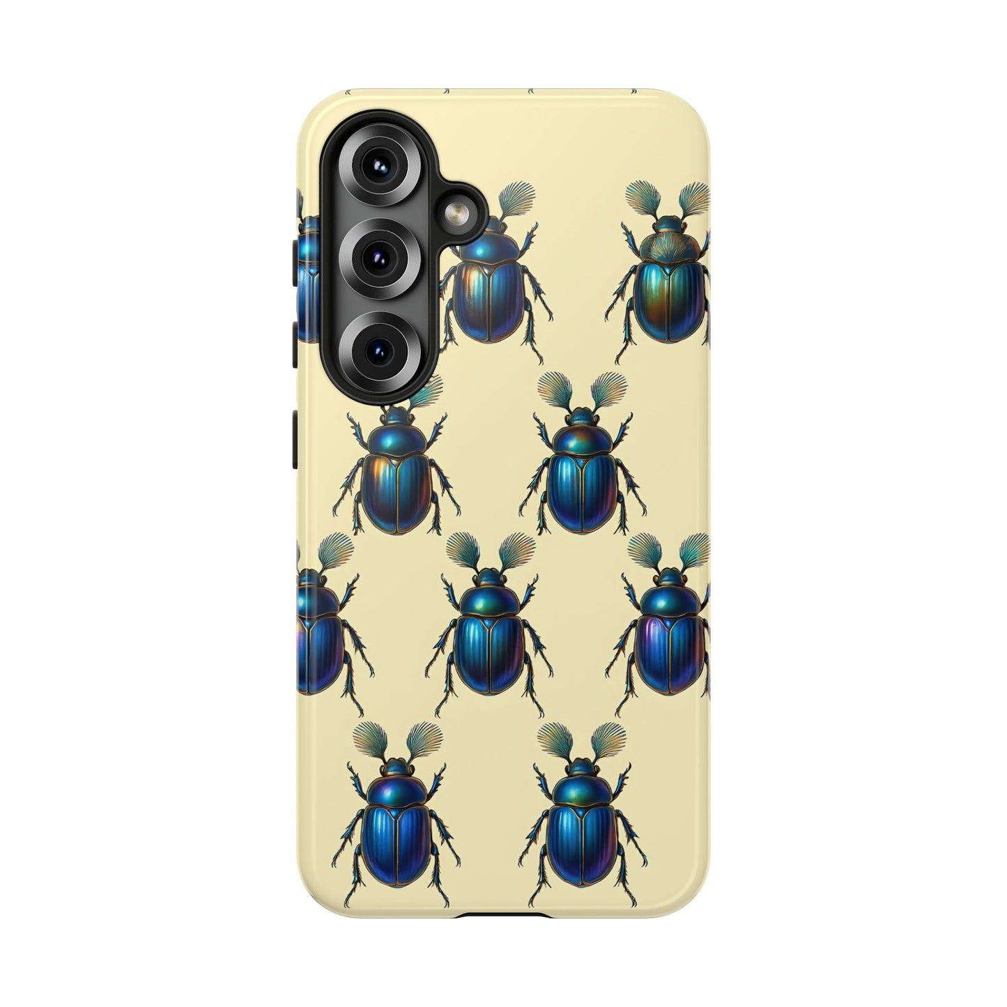 Beetle Tough Phone Case - Nature-Inspired Insect Art, Vintage Bug Pattern Design, Compatible with iPhone, Galaxy, and Google Phones