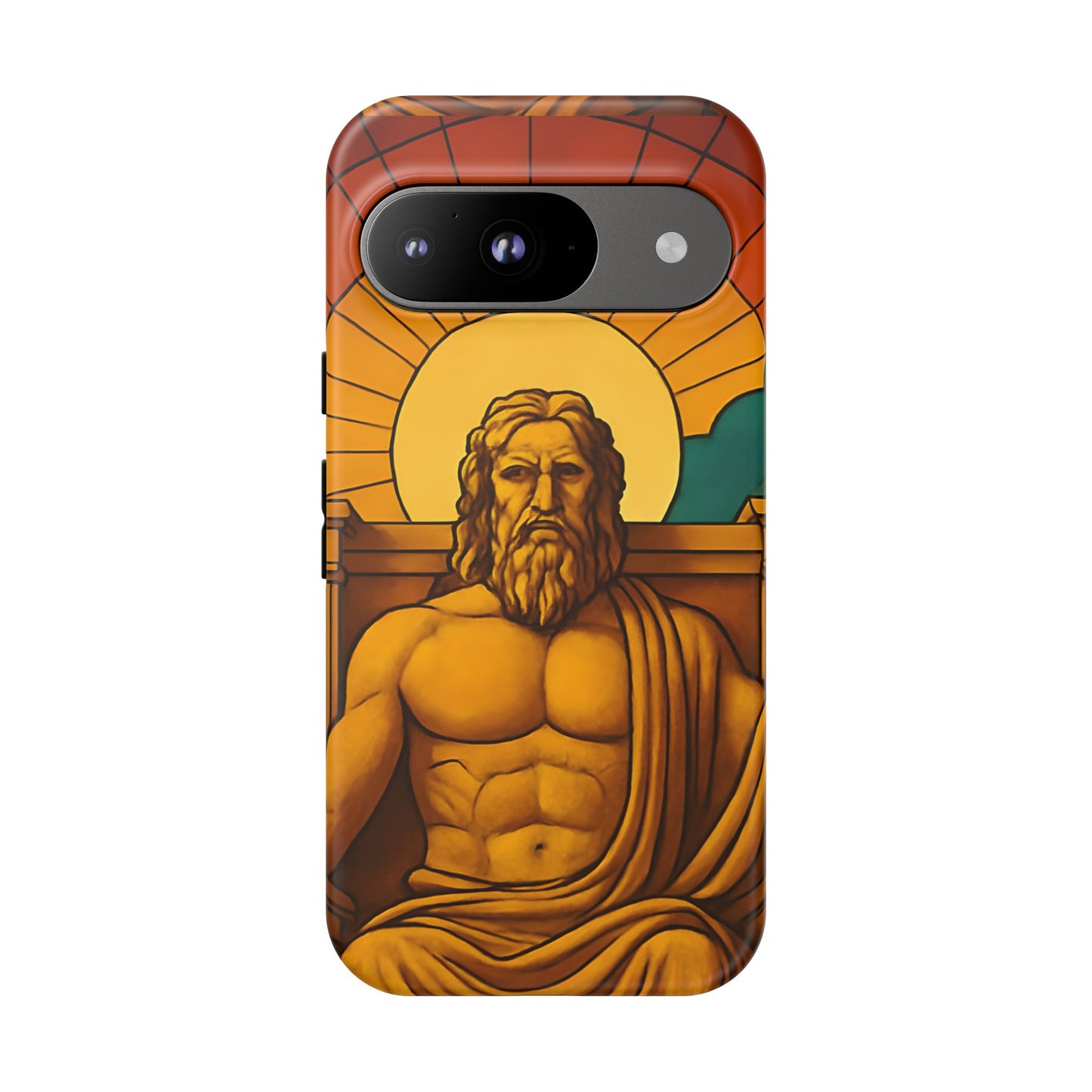 Olympia Zeus Statue Tough Phone Case - Classic Greek Art Design, Historic World Wonder Aesthetic, Compatible with iPhone, Galaxy, and Google