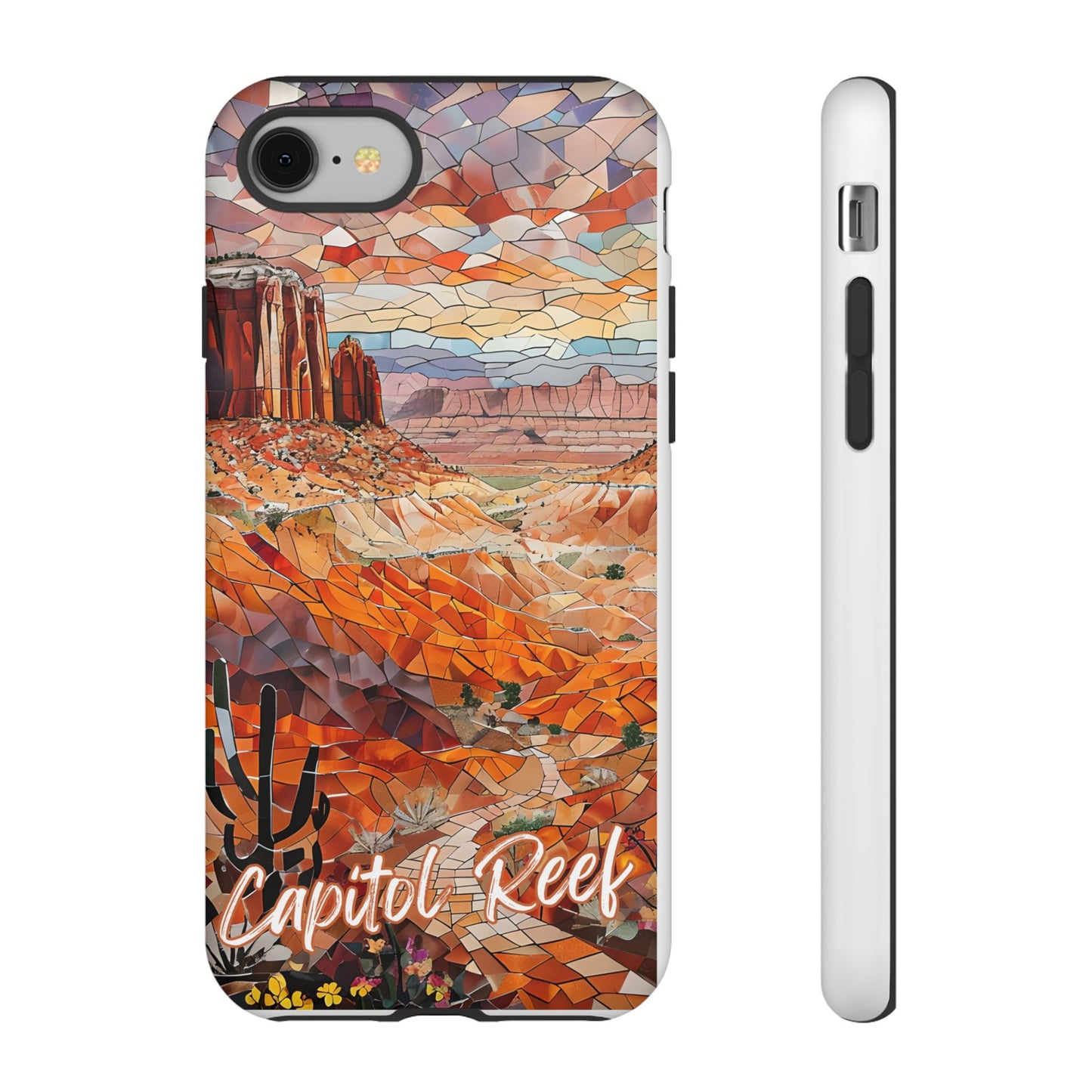 Capitol Reef National Park Utah Phone Case, Mosaic Phone Case, Mountain Nature Art, National Park Gift, Scenic Canyons Phone Cover