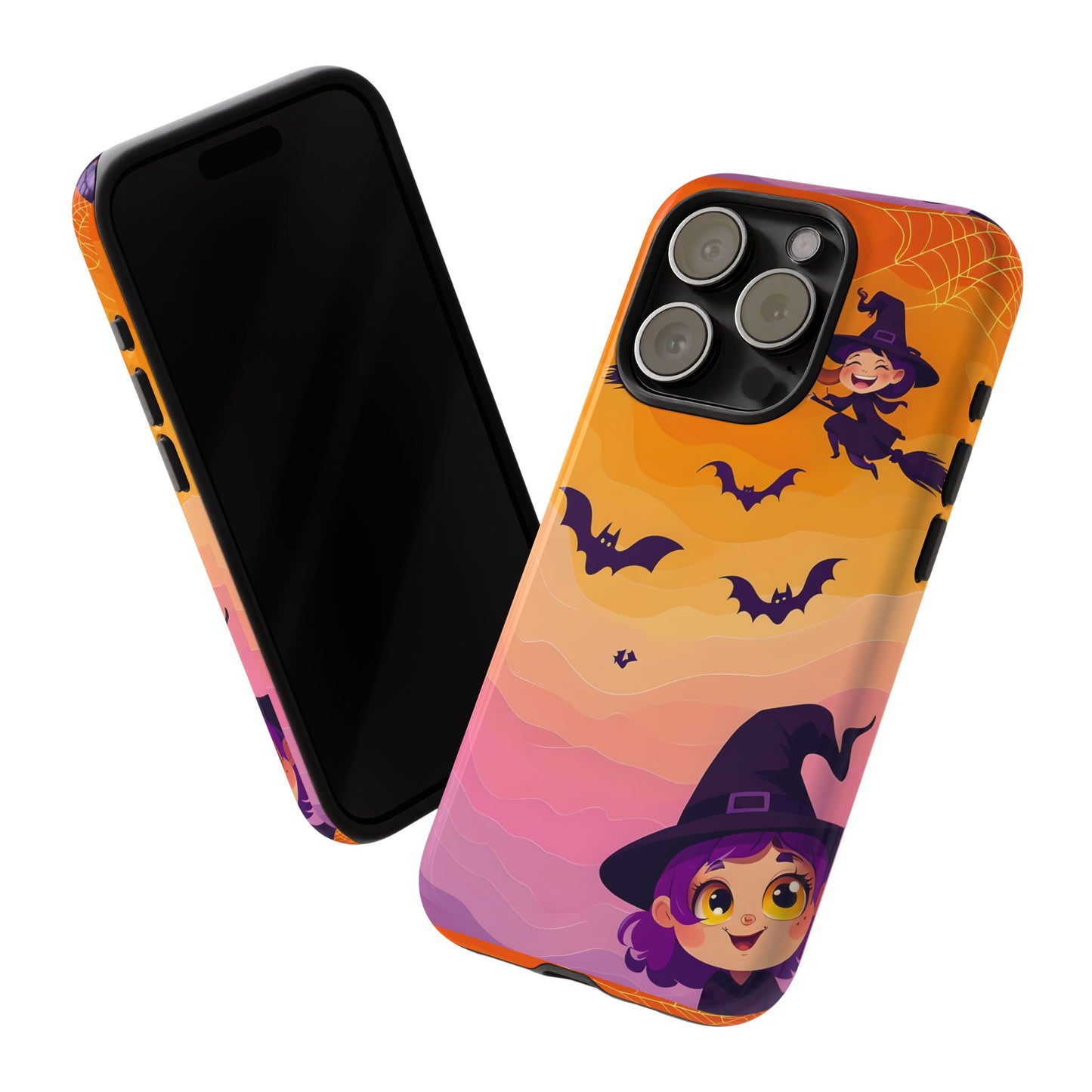 Cute Witch Halloween Phone Case Coquette - Creepy Cute Gift for Her, Goth Coquette Spooky Tough Case, Compatible with iPhone, Galaxy, Google