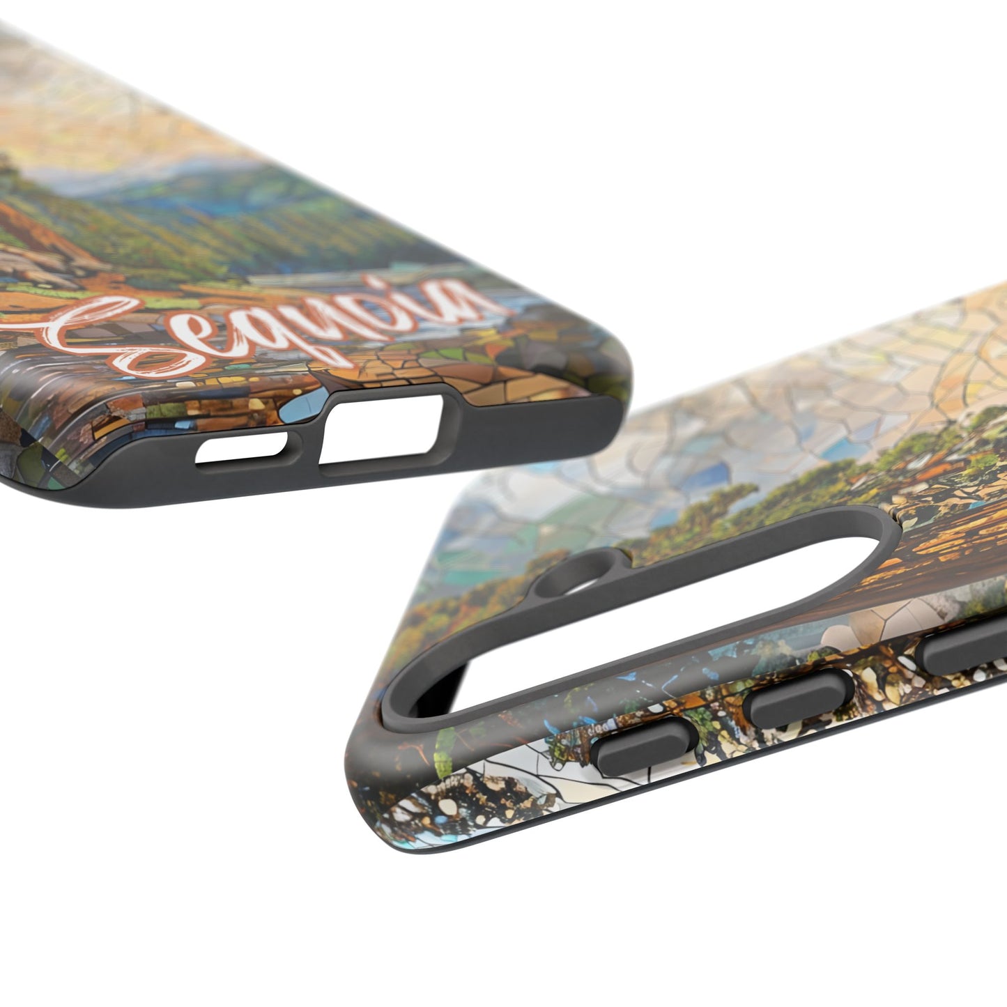 Sequoia National Park Northern California Phone Case, Mosaic Phone Case, Mountain Nature Art, National Park Gift, Scenic Forest Phone Cover
